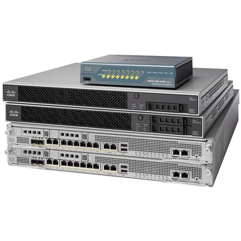 Cisco ASA 5512-X Adaptive Security Appliance - 6 Port - 10/100/1000Base-T - Gigabit Ethernet - 3DES, AES - 6 x RJ-45 - 1 Total Expansion Slots - 1U - Rack-mountable