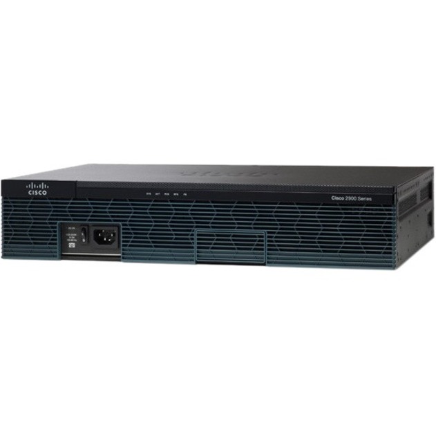 Cisco 2911 Integrated Services Router - Refurbished - 3 Ports - Management Port - 10 - 512 MB - Gigabit Ethernet - 2U - Rack-mountable, Wall Mountable - 90 Day