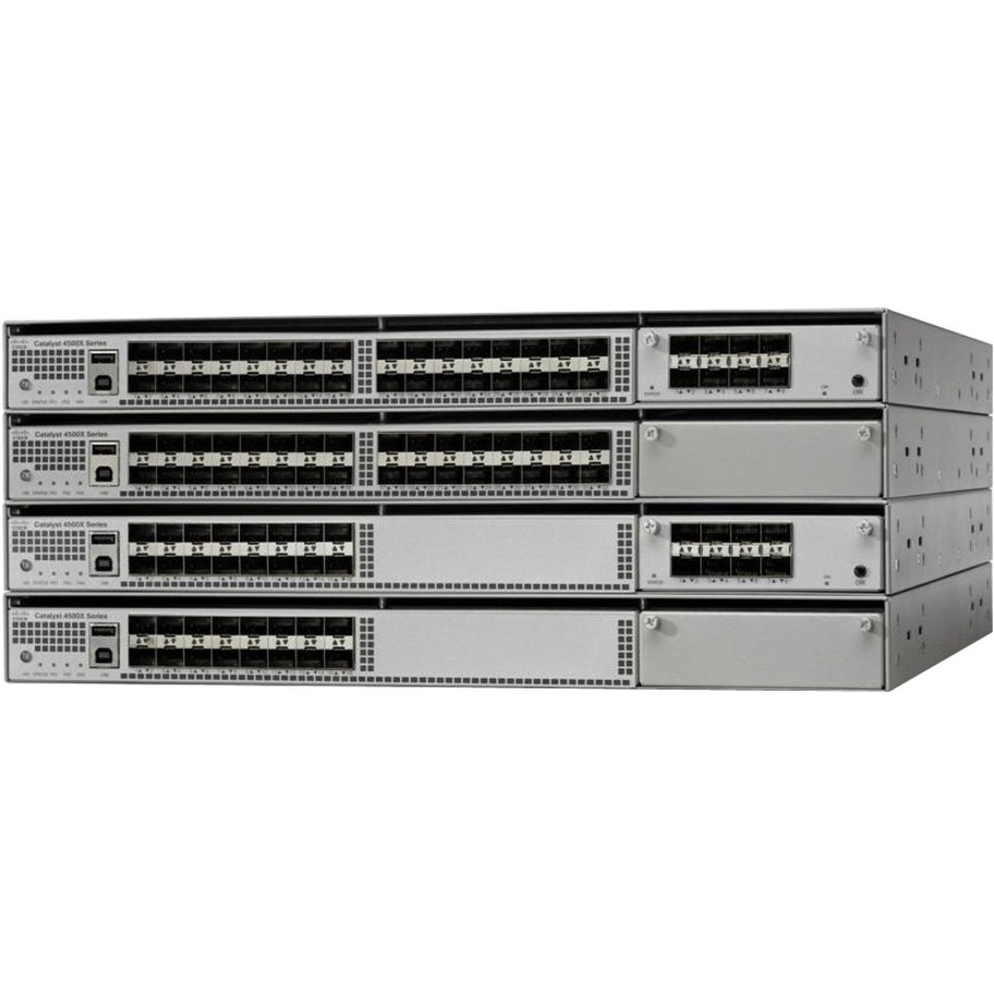 Cisco Catalyst WS-C4500X-24X Layer 3 Switch - Manageable - 10GBase-X - Refurbished - 3 Layer Supported - 1U - Rack-mountable, Desktop - Lifetime Limited Warranty