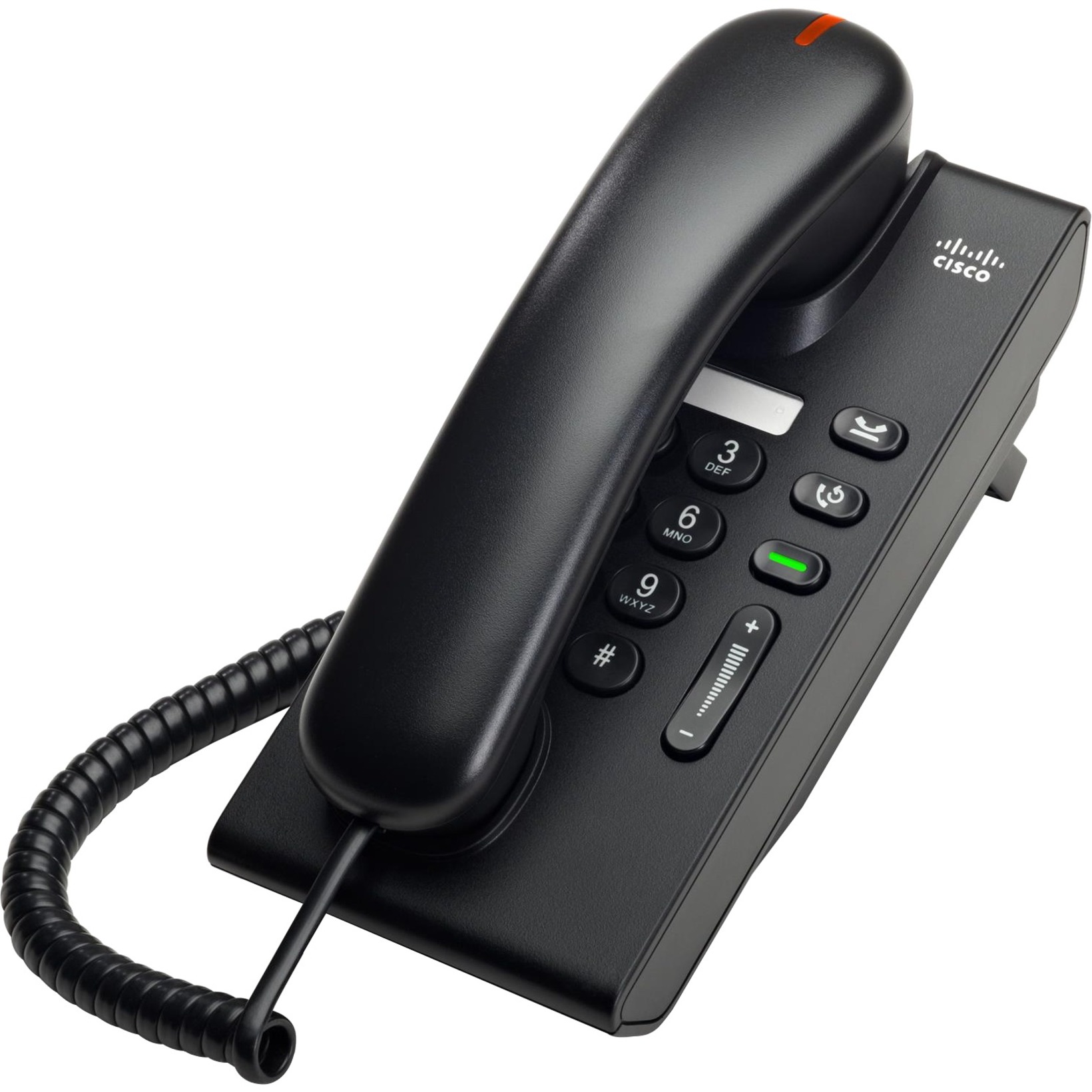 Cisco Unified 6901 IP Phone - Refurbished - Wall Mountable, Desktop - Charcoal - 1 x Total Line - VoIP - 1 x Network (RJ-45) - PoE Ports