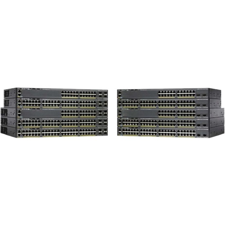 Cisco Catalyst 2960X-24TS-L Ethernet Switch - 24 Ports - Manageable - 10/100/1000Base-T - Refurbished - 2 Layer Supported - 4 SFP Slots - 1U - Desktop, Rack-mountable - Lifetime Limited Warranty