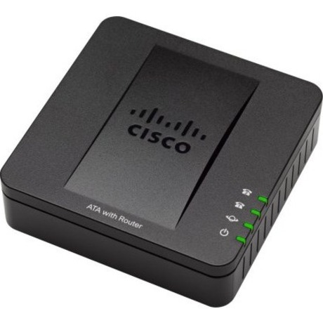 Cisco SPA122 VoIP Gateway - Refurbished - 2 x RJ-45 - 2 x FXS - Fast Ethernet - Desktop, Wall Mountable