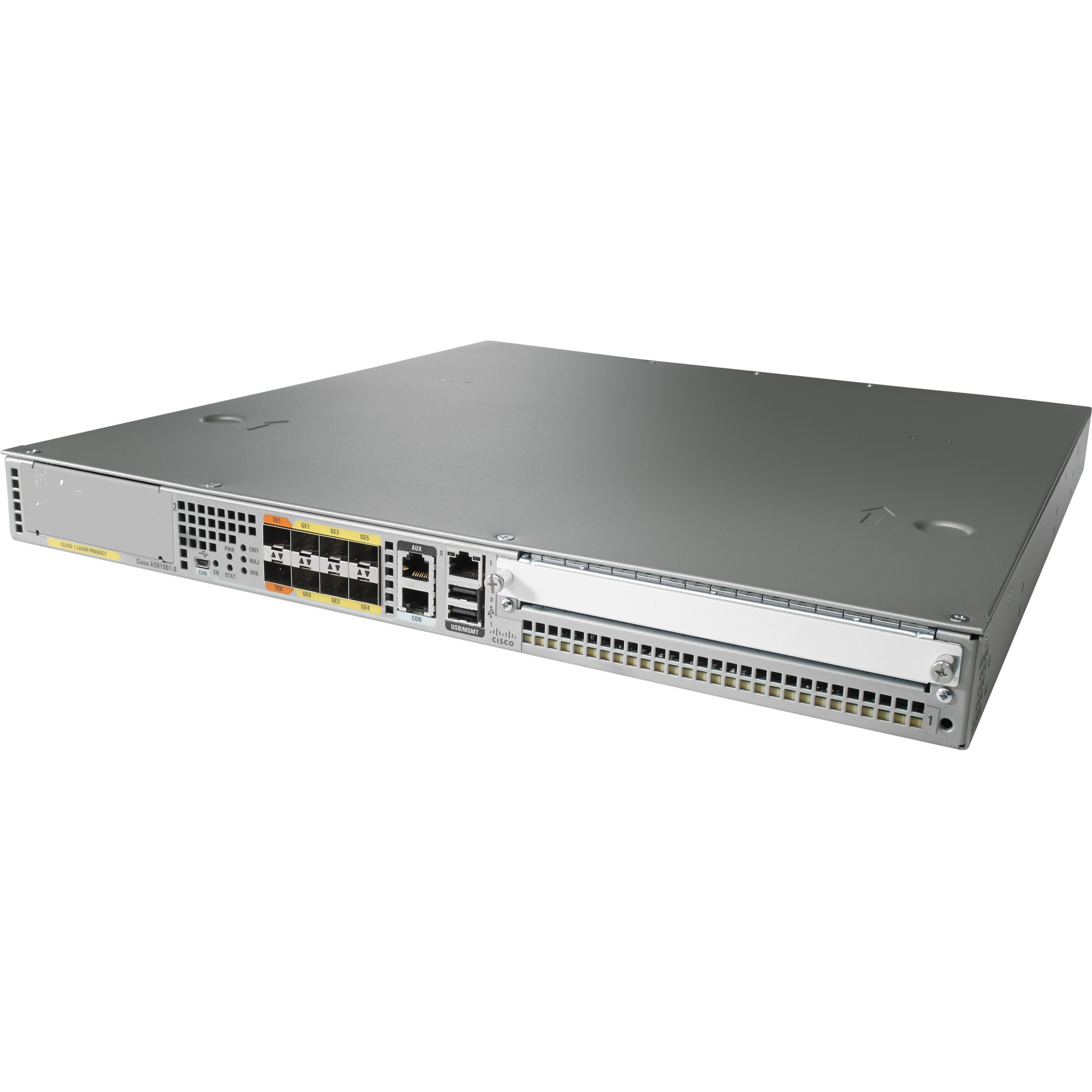 Cisco ASR 1001-X Router - 9 - 10 Gigabit Ethernet - Rack-mountable - 90 Day