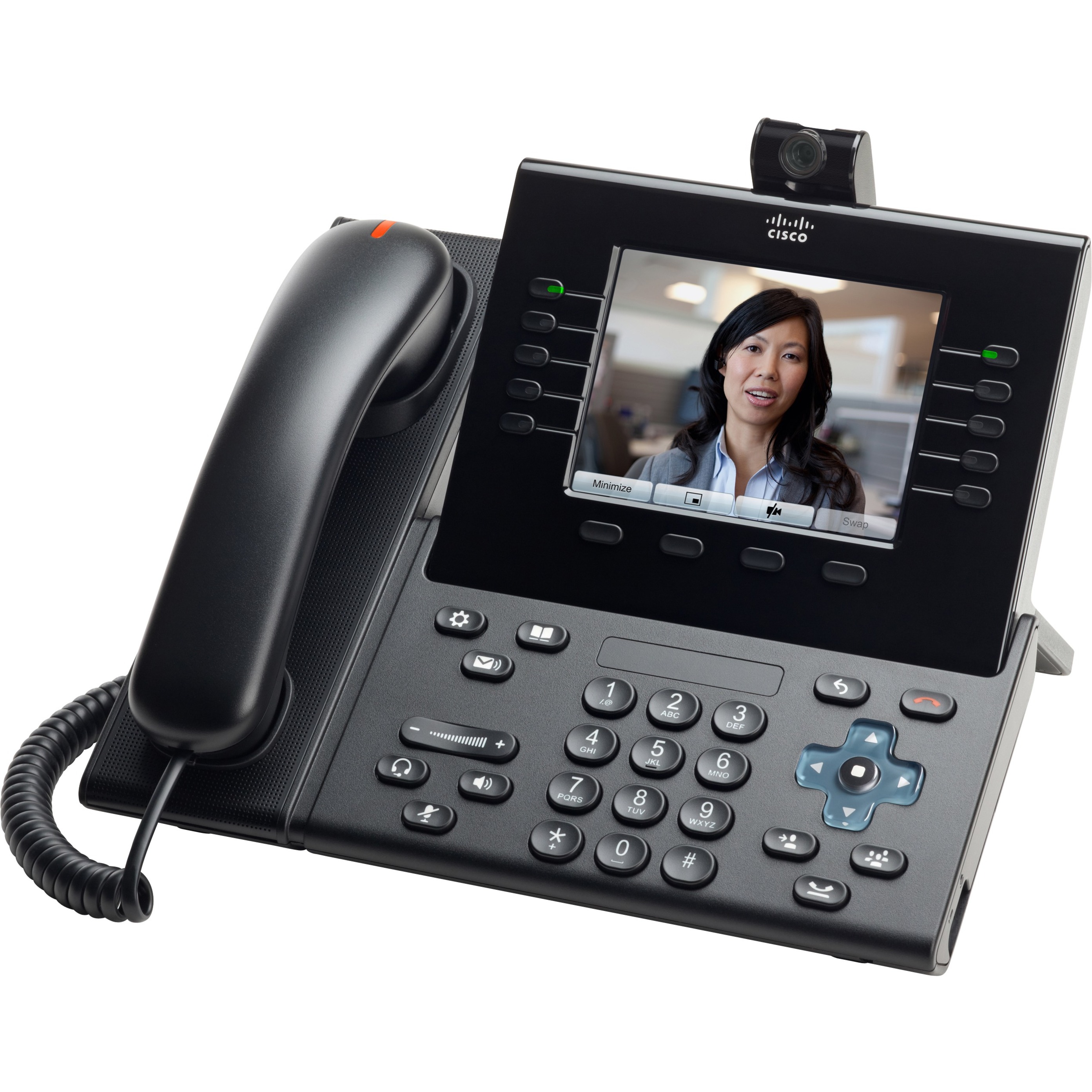 Cisco Slimline Handset for IP Phone - USB - Charcoal