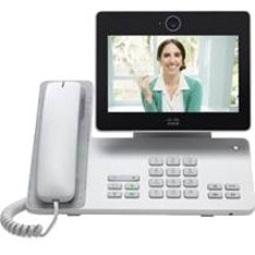 Cisco DX650 IP Phone - Corded/Cordless - Bluetooth, Wi-Fi - Desktop, Wall Mountable - White - VoIP - 2 x Network (RJ-45) - PoE Ports