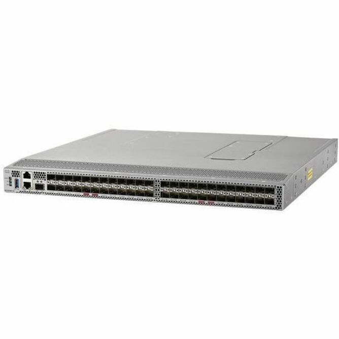 Cisco MDS 9148S Fiber Channel Switch - 48 Ports - 16 Gbit/s - 12 Fiber Channel Ports - Gigabit Ethernet - 36 x Total Expansion Slots - 36 x SFP+ Slots - Manageable - Rack-mountable - 1U