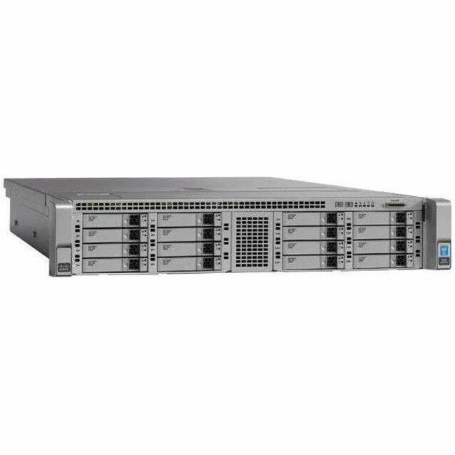 Cisco C240 M4 2U Small Form Factor Server - 2 Xeon E5-2670 v3 2.30 GHz - vPro Technology - 128 GB RAM - Serial ATA/600 Controller - Intel C610 Chip - 2 Processor Support - 1.50 TB RAM Support - DDR4 S