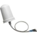Cisco Aironet Dual-Band MIMO Wall-Mounted Omnidirectional Antenna - 2400 MHz to 2484 MHz, 5150 MHz to 5850 MHz - 4 dBi - Indoor, OutdoorSurface/Wall/Ceiling/Pole/Mast - Omni-directional - RP-TNC Conne