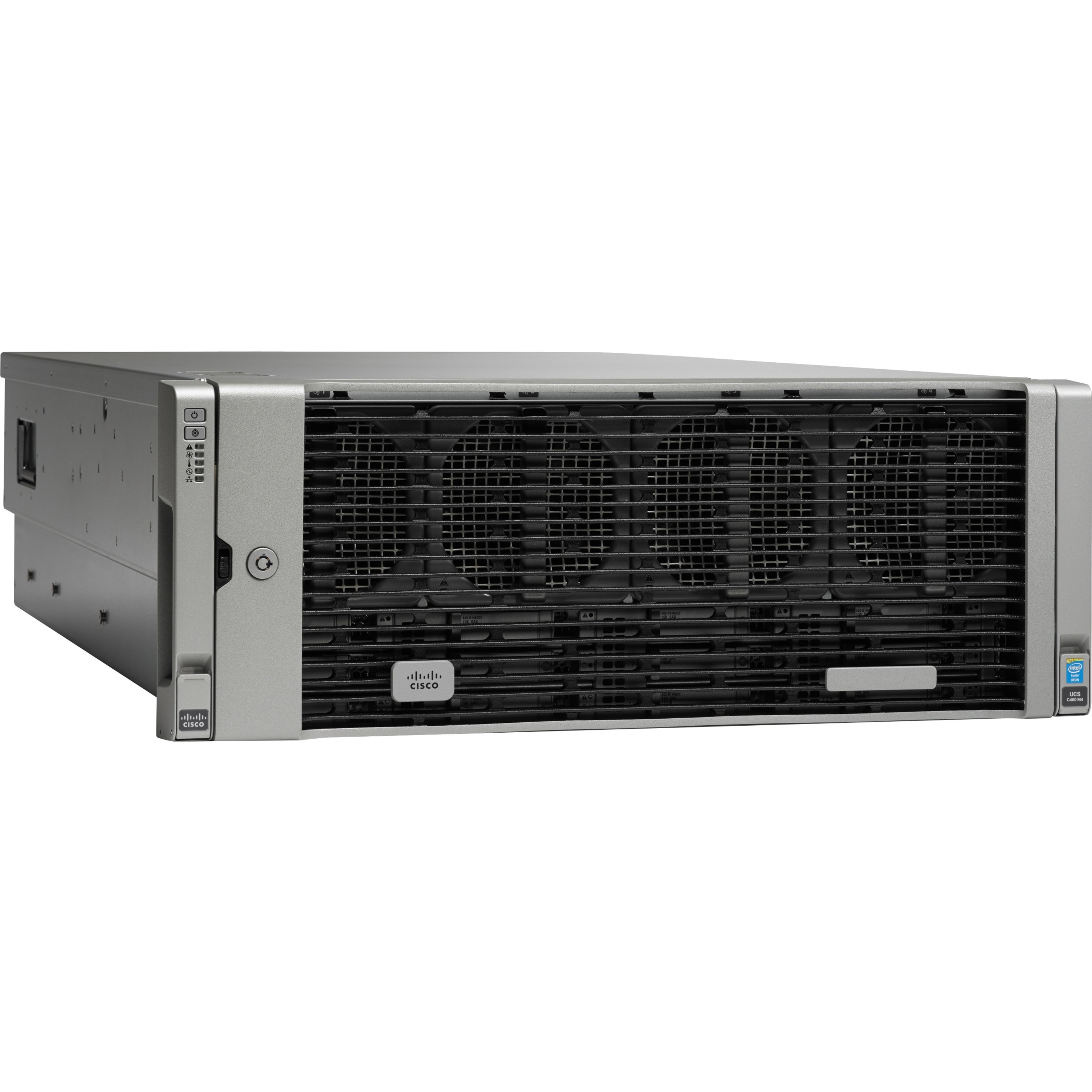 Cisco Barebone System - 4U Rack-mountable - 4 x Processor Support - Intel C602J Chip - 6 TB Maximum RAM Support - 96 Total Memory Slots - Serial ATA, Serial Attached SCSI (SAS) RAID Supported Controll