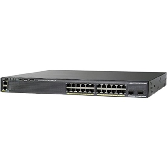 Cisco Catalyst 2960XR-24TD-I Layer 3 Switch - 24 Ports - Manageable - Gigabit Ethernet, 10 Gigabit Ethernet - 10/100/1000Base-T - Refurbished - 3 Layer Supported - 39 W Power Consumption - Twisted Pai