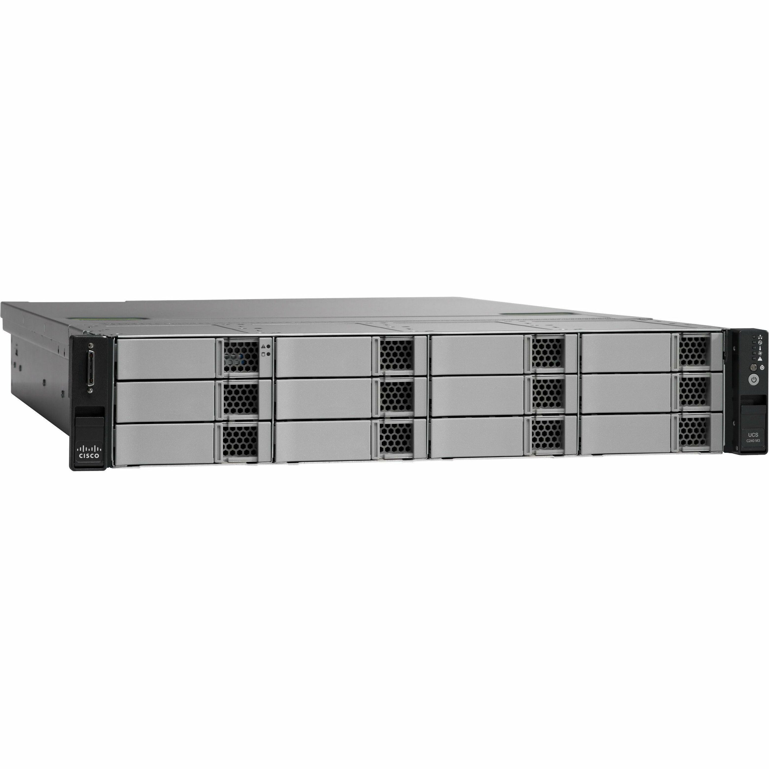 Cisco C240 M3 2U Rack-mountable Server - 2 x Intel Xeon E5-2660 v2 2.20 GHz - 256 GB RAM - 3.60 TB HDD - (4 x 900GB) HDD Configuration - 400 GB SSD - (1 x 400GB) SSD Configuration - Serial ATA/600, 6G