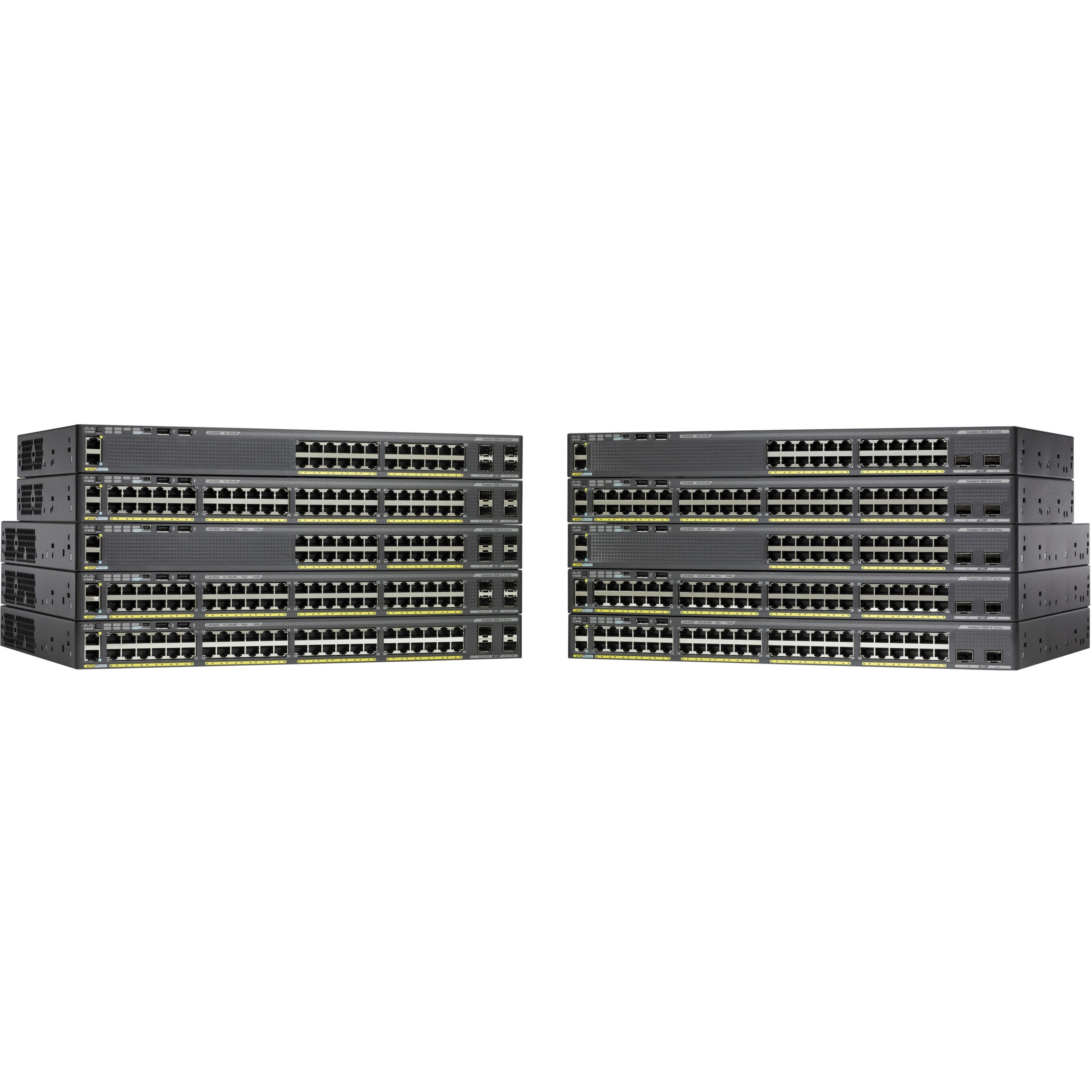 Cisco Catalyst 2960X-24TD-L Ethernet Switch - 24 Ports - Manageable - 10/100/1000Base-T - Refurbished - 2 Layer Supported - 1U - Desktop, Rack-mountable