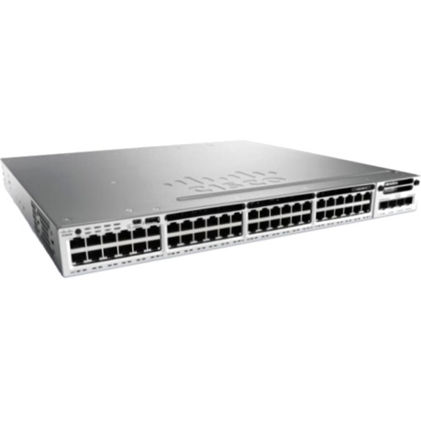 Cisco Catalyst WS-C3850-48T Layer 3 Switch - 48 Ports - Manageable - Gigabit Ethernet - 10/100/1000Base-T - 3 Layer Supported - Twisted Pair - Lifetime Limited Warranty