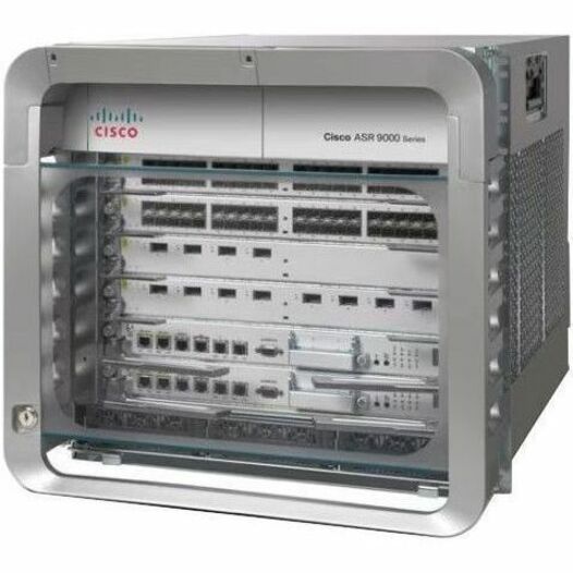 Cisco ASR 9006 DC Chassis with PEM Version 2 - Refurbished - 6 Line Card Slots, Route Switch Processor Slots - Rack-mountable - 1 Year