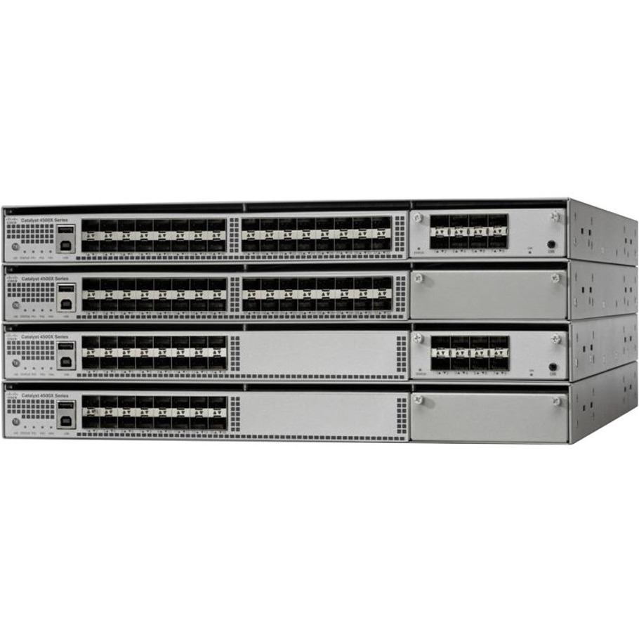 Cisco Catalyst 4500-X Switch Chassis - Manageable - 10 Gigabit Ethernet - 10GBase-X - 3 Layer Supported - Modular - Optical Fiber - Lifetime Limited Warranty