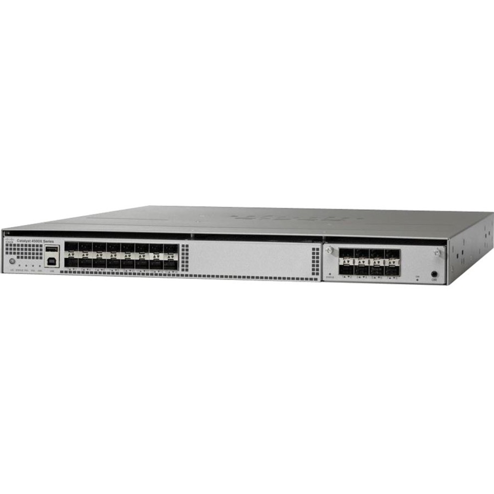 Cisco Catalyst WS-C4500X Switch Chassis - Manageable - 10 Gigabit Ethernet - 10GBase-X - 3 Layer Supported - Modular - Optical Fiber - Rack-mountable - Lifetime Limited Warranty