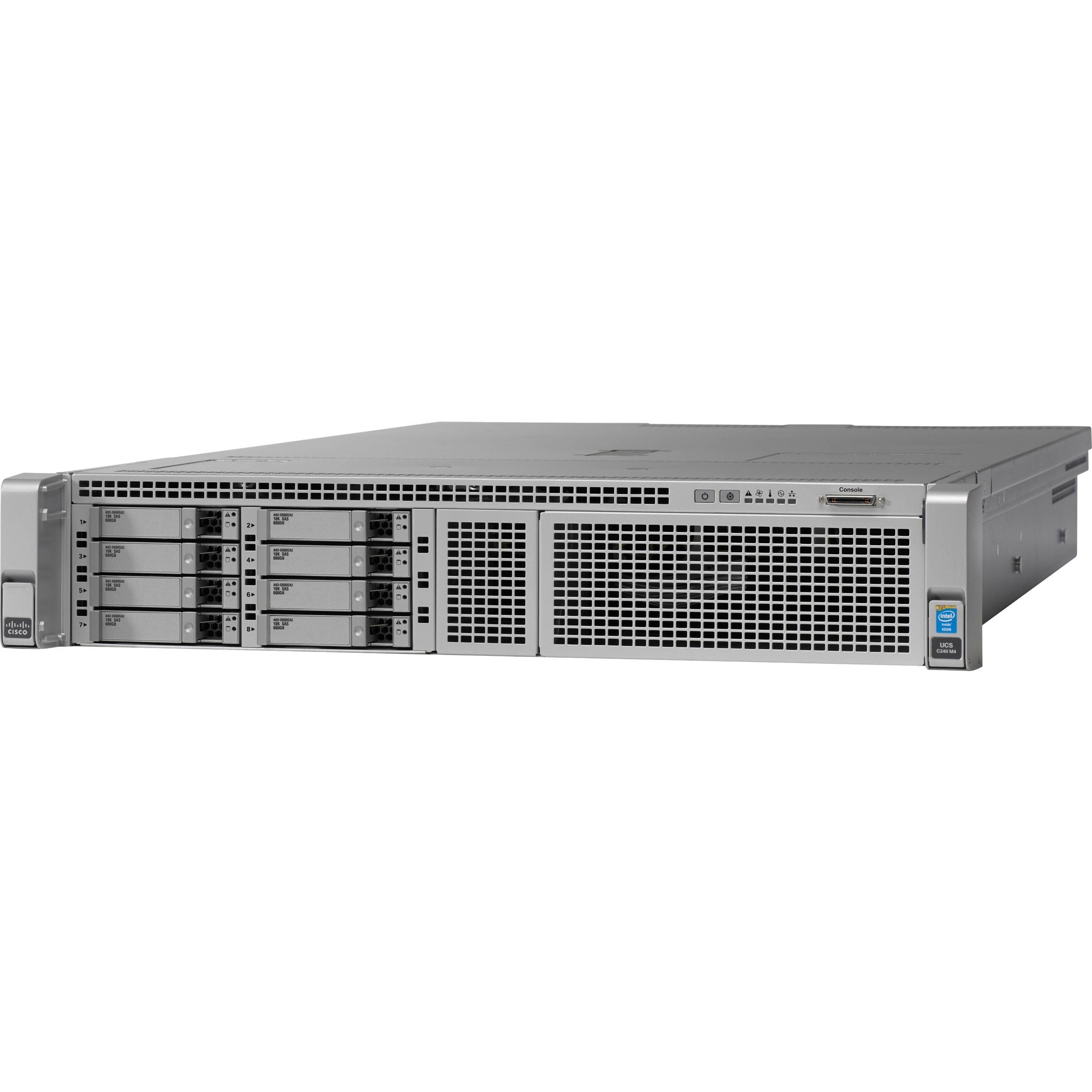 Cisco C240 M4 2U Rack Server - 2 Xeon E5-2680 v3 2.50 GHz - 256 GB RAM - Serial ATA Controller - 2 Processor Support - 1.50 TB RAM Support - DDR4 SDRAM - 0, 1, 10 RAID Levels Up to 8 MB Graphic Card -