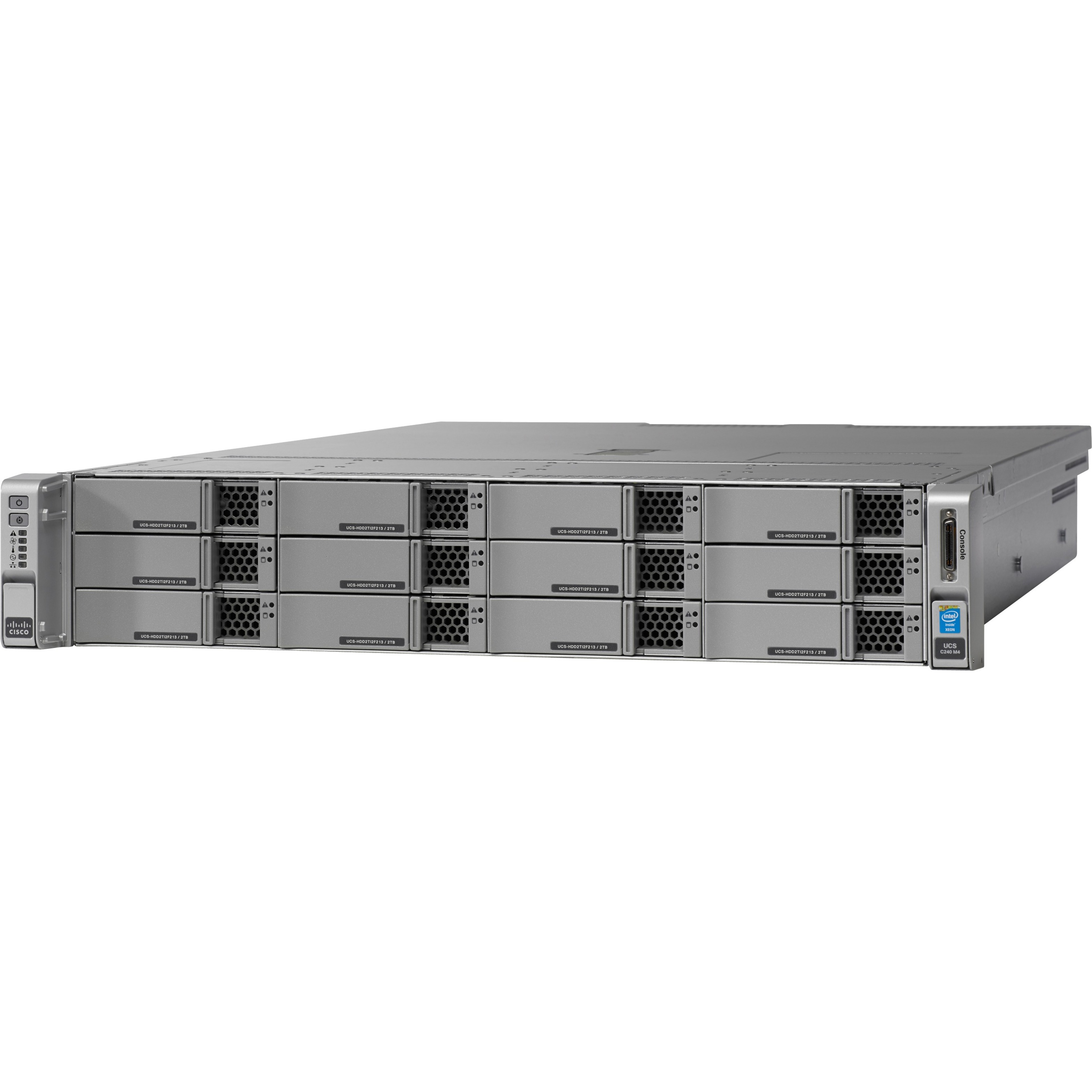 Cisco C240 M4 2U Rack Server - 2 Xeon E5-2630 v3 2.40 GHz - 128 GB RAM - 12Gb/s SAS, Serial ATA Controller - 2 Processor Support - DDR4 SDRAM - 0, 1, 5, 6, 10, 50, 60 RAID Levels - Gigabit Ethernet - 