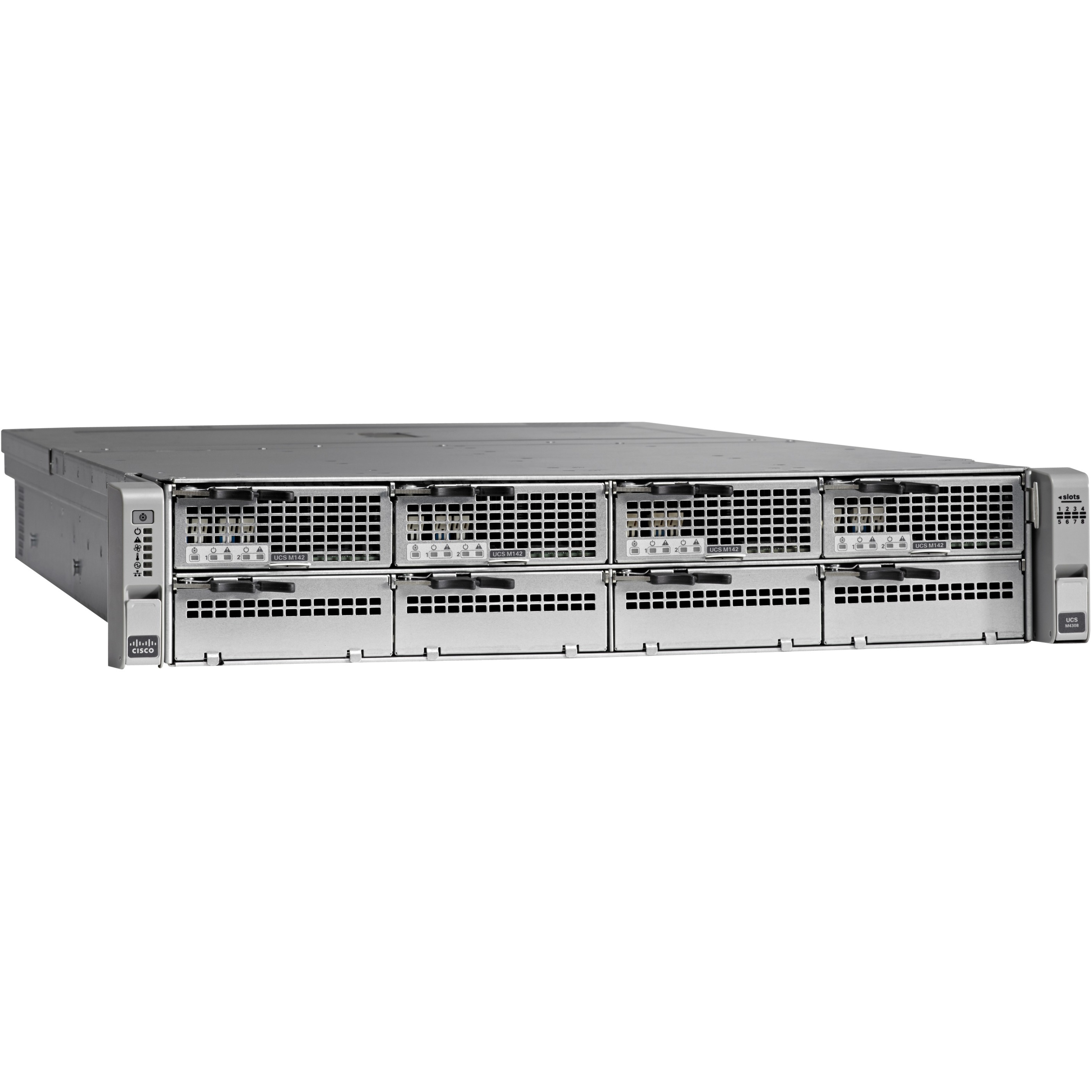 Cisco UCS M4308 Modular Chassis - Manageable - 40 Gigabit Ethernet - 40GBase-X - 3 Layer Supported - Modular - Optical Fiber - 2U - Rack-mountable - 3 Year Limited Warranty