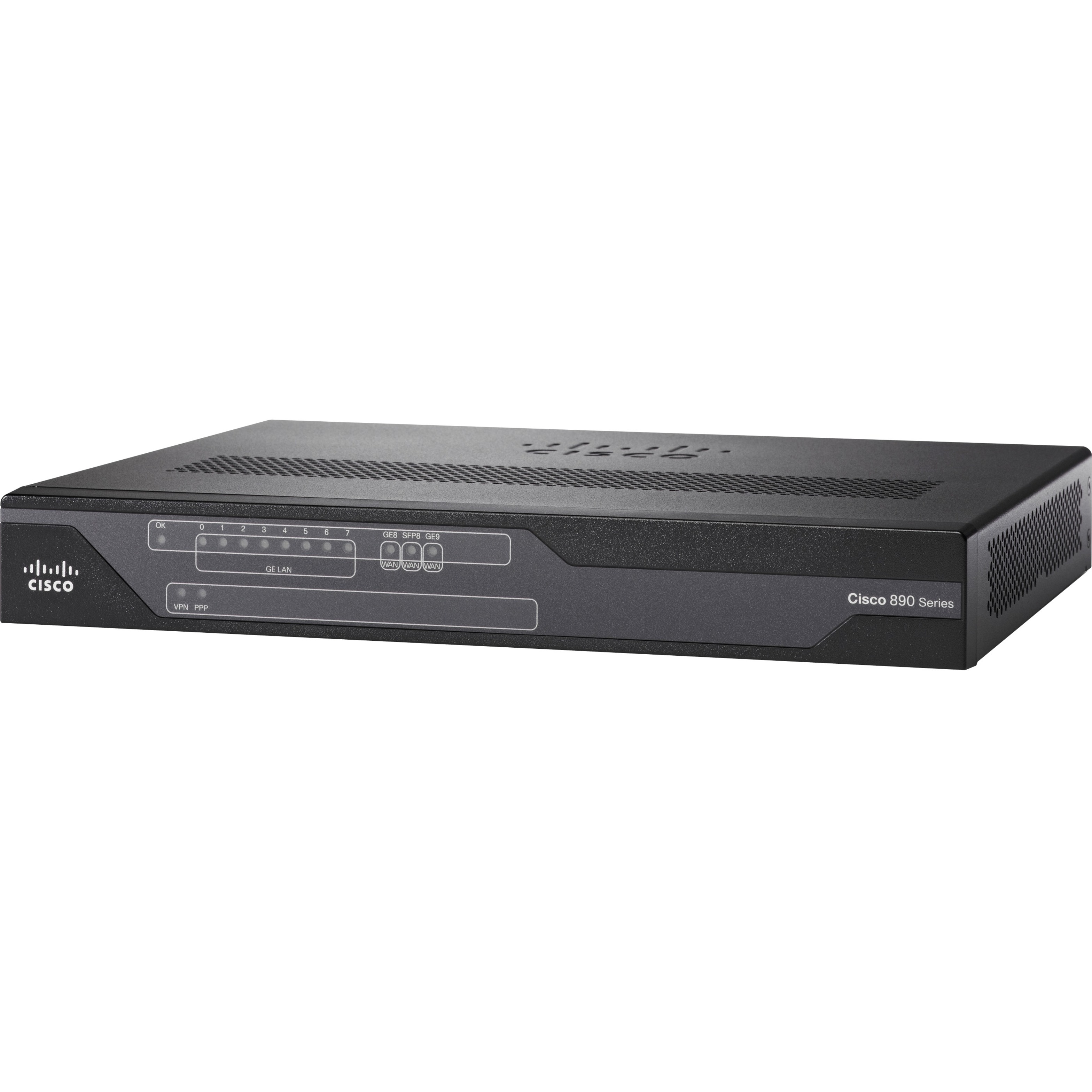 Cisco 892FSP Gigabit Ethernet Security Router with SFP - Refurbished - 9 Ports - Management Port - 1 - Gigabit Ethernet - Desktop - 1 Year