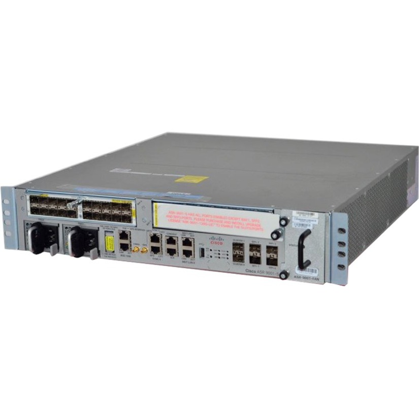 Cisco ASR 9001-S Router with 2 x 10 GE - Refurbished - Management Port - 6 - 2U - Rack-mountable
