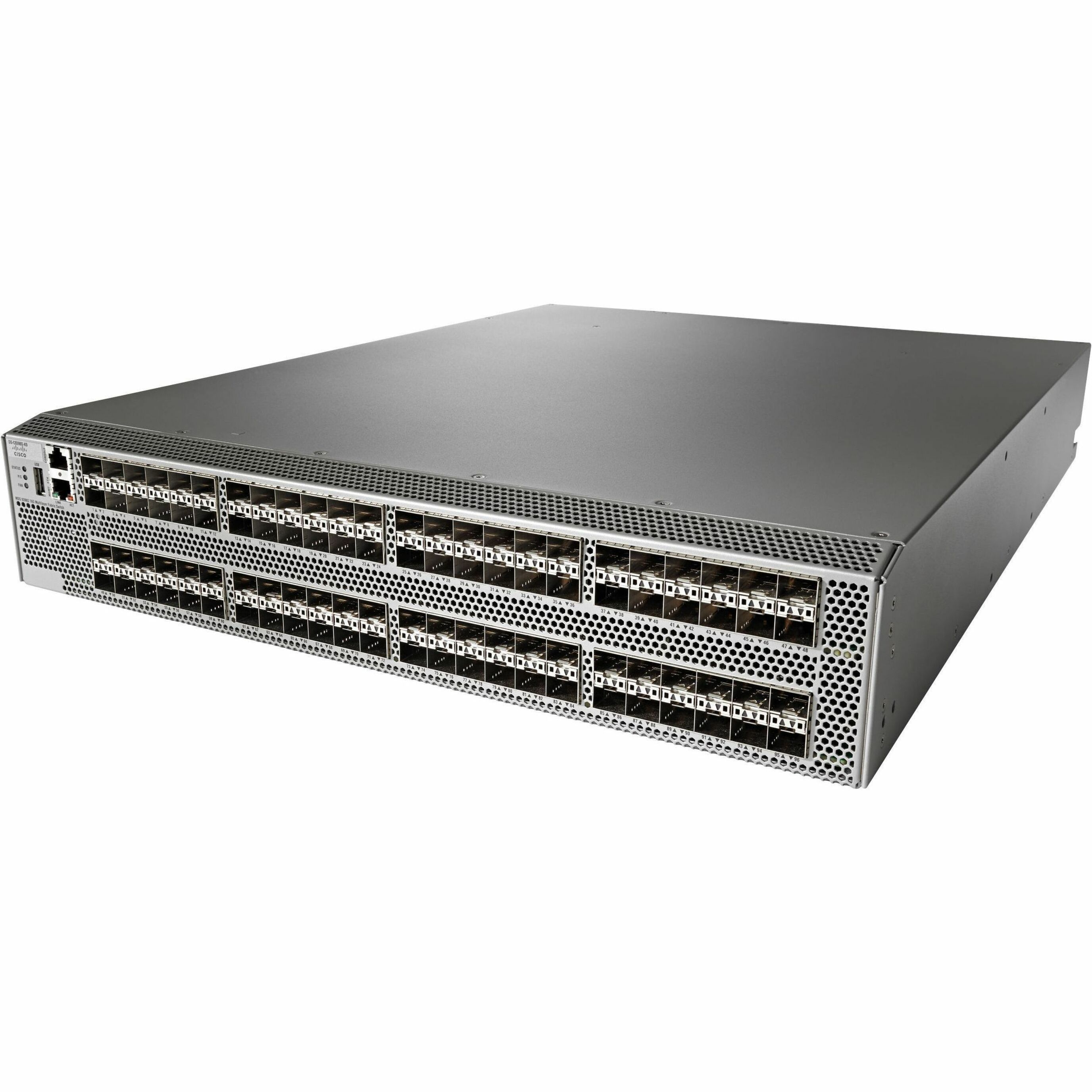 Cisco MDS 9396S Fibre Channel Switch - 96 Ports - 16 Gbit/s - 96 Fiber Channel Ports - 16 Gigabit Ethernet - Manageable - Rack-mountable - 2U - Redundant Power Supply - 1 Year