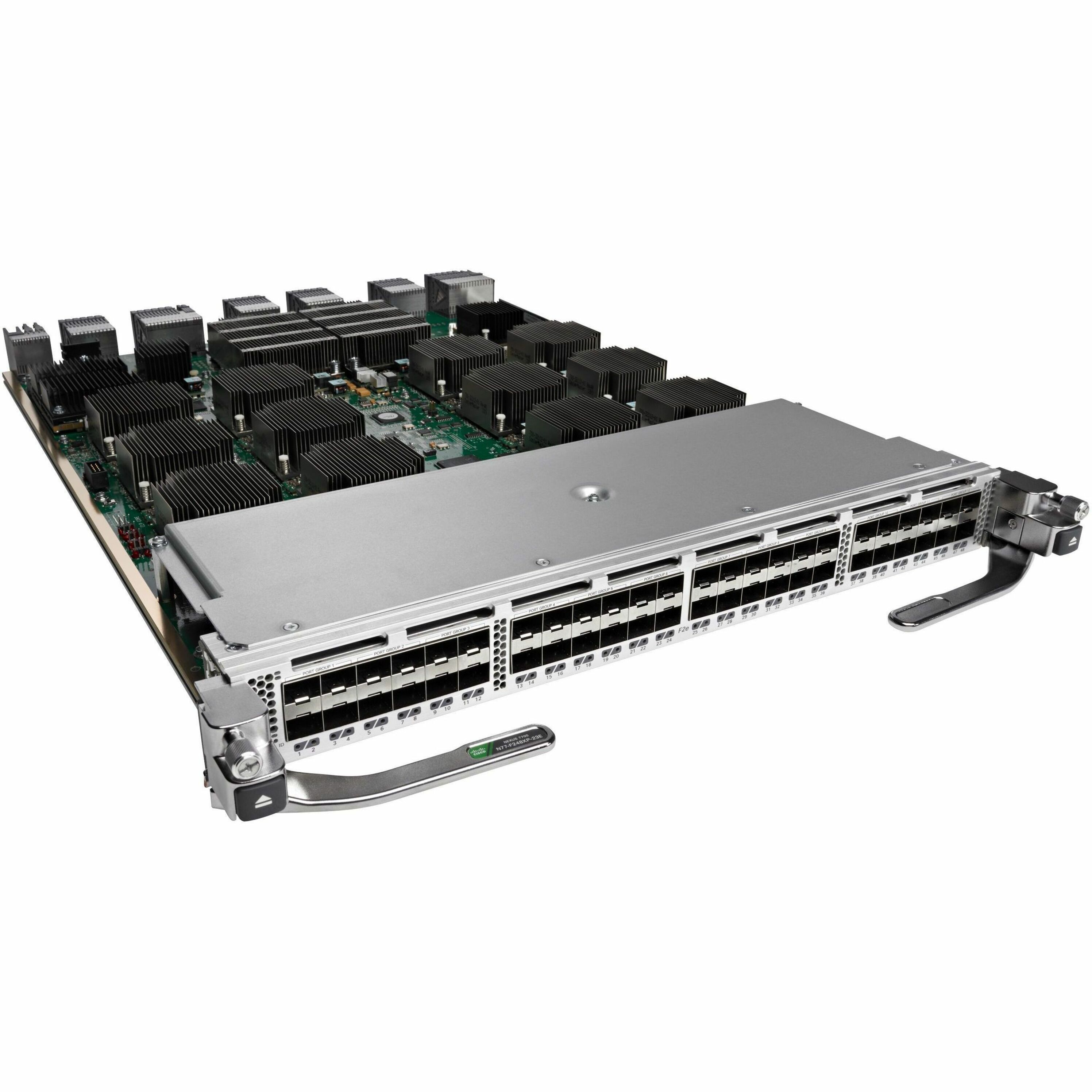 Cisco Nexus 7700 F2-Series 48 Port 1/10GbE (SFP/SFP+) Enhanced - For Data Networking, Optical Network - 48 x 10GBase-X SFP+ - Optical Fiber10 Gigabit Ethernet - 10GBase-X - 48 x Expansion Slots - SFP+