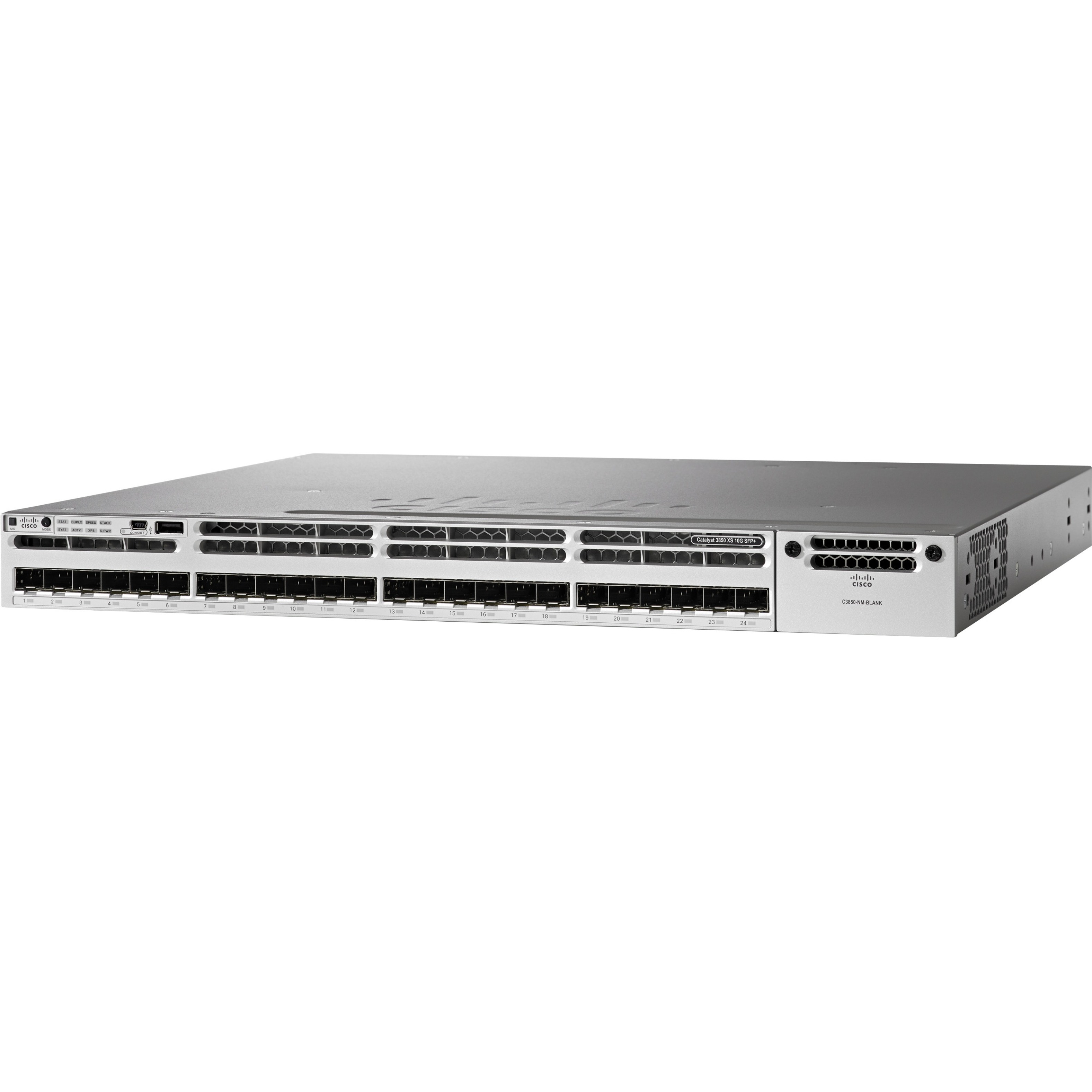 Cisco Catalyst WS-C3850-24XU Layer 3 Switch - 24 Ports - Manageable - 10 Gigabit Ethernet - 10GBase-T - 3 Layer Supported - Twisted Pair - 1U - Rack-mountable - Lifetime Limited Warranty