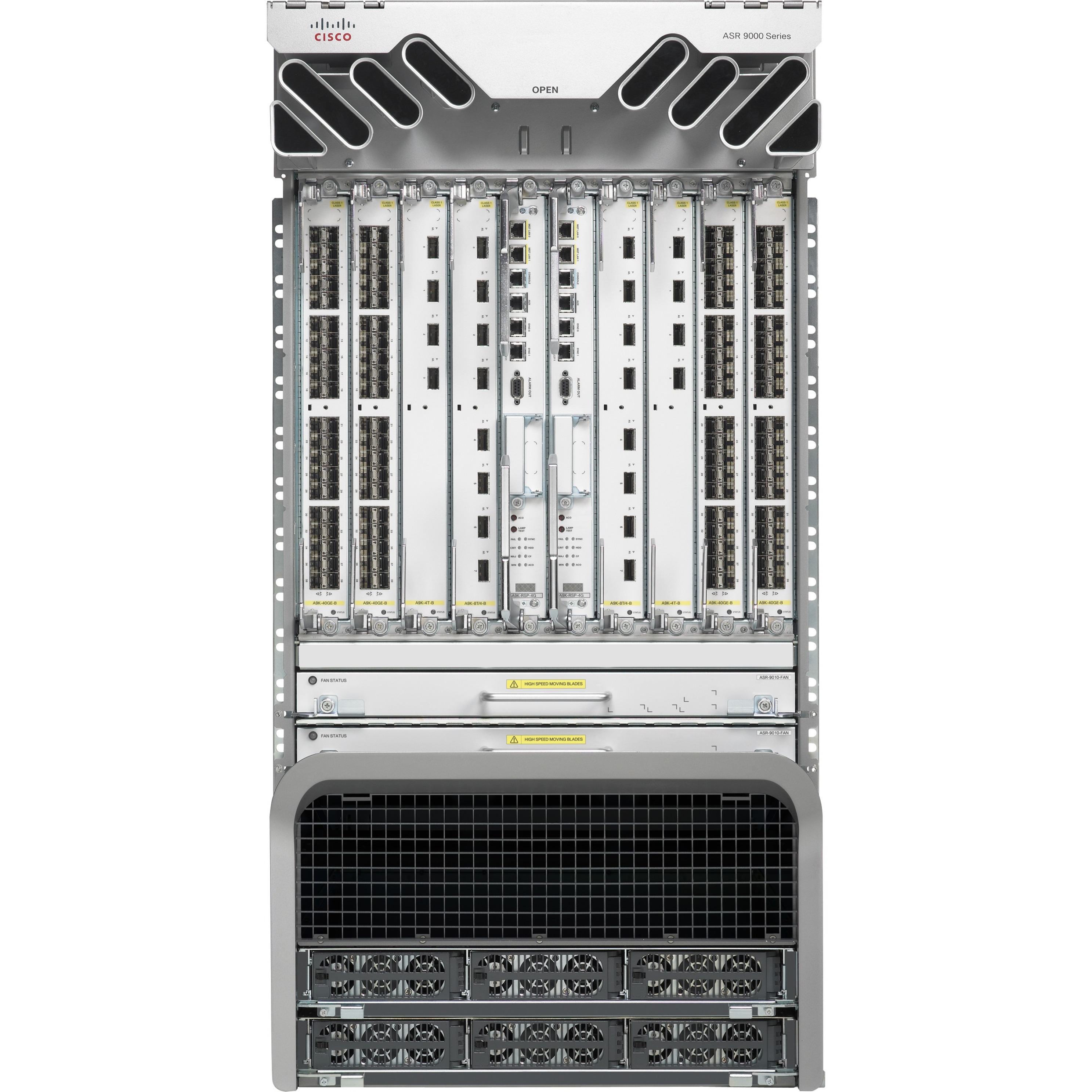 Cisco ASR 9010 AC Chassis with PEM Version 2 - Refurbished - 10 - Rack-mountable - 1 Year