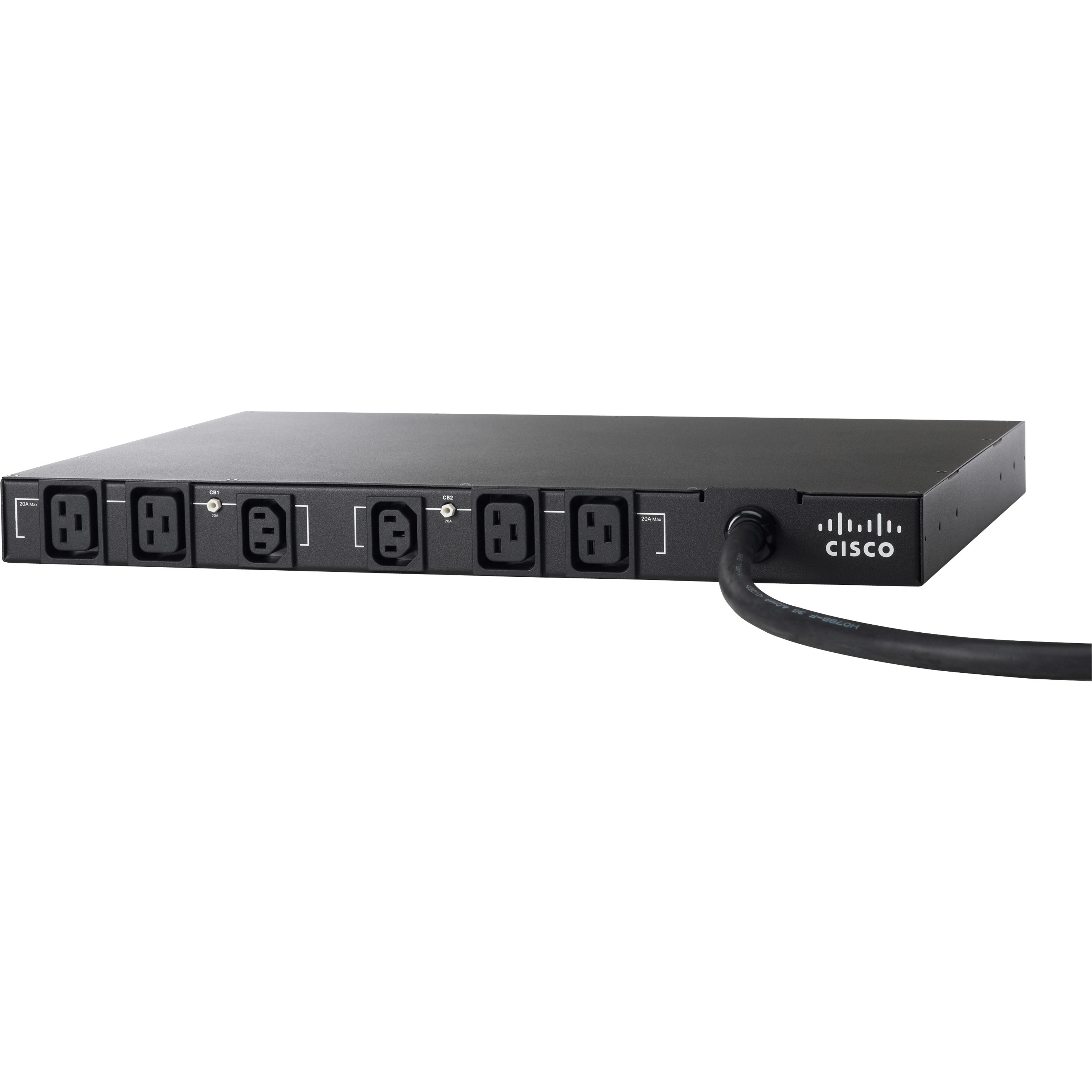 Cisco RP 6-Outlets PDU - NEMA L6-30P - 2 x IEC 60320 C13, 4 x IEC 60320 C19 - 230 V AC - 1U - Rack-mountable