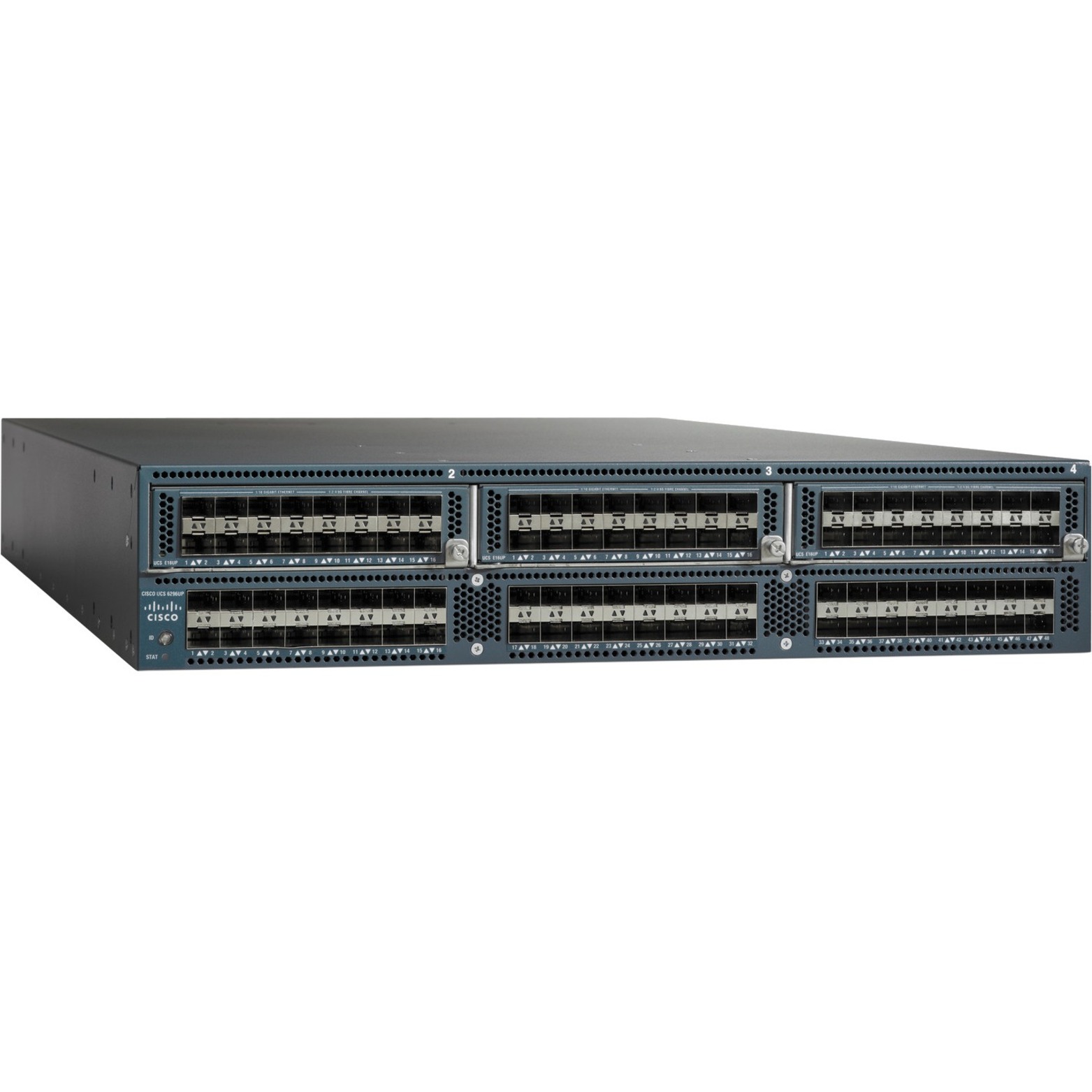 Cisco UCS 6296UP 2RU FI/0 PSU/0 Fan/0 DC Remanufactured - Rack-mountable