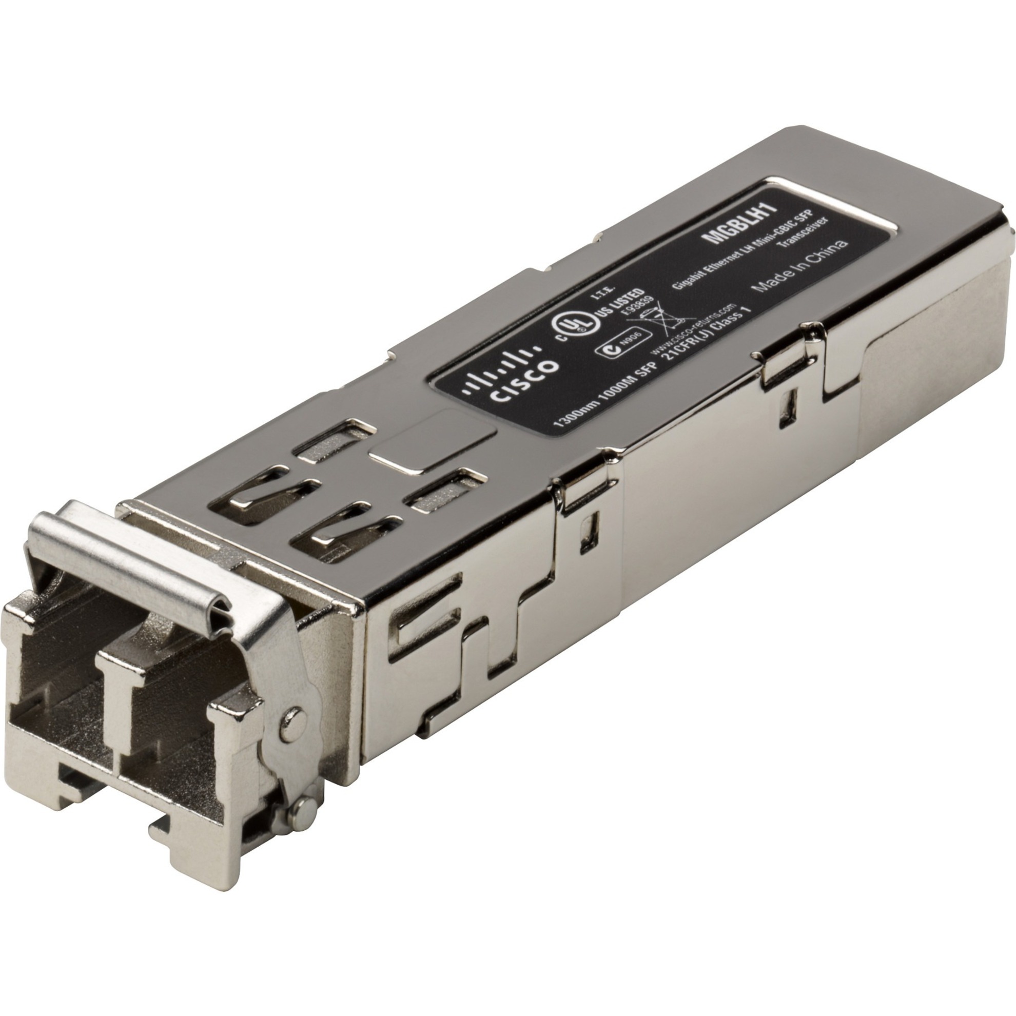 Cisco MGBLH1 Mini-GBIC Transceiver Module - For Data Networking, Optical Network - 1 x LC 1000Base-LH Network - Optical Fiber - Multi-mode, Single-mode - Gigabit Ethernet - 1000Base-LH - 1.06 Gbit/s -