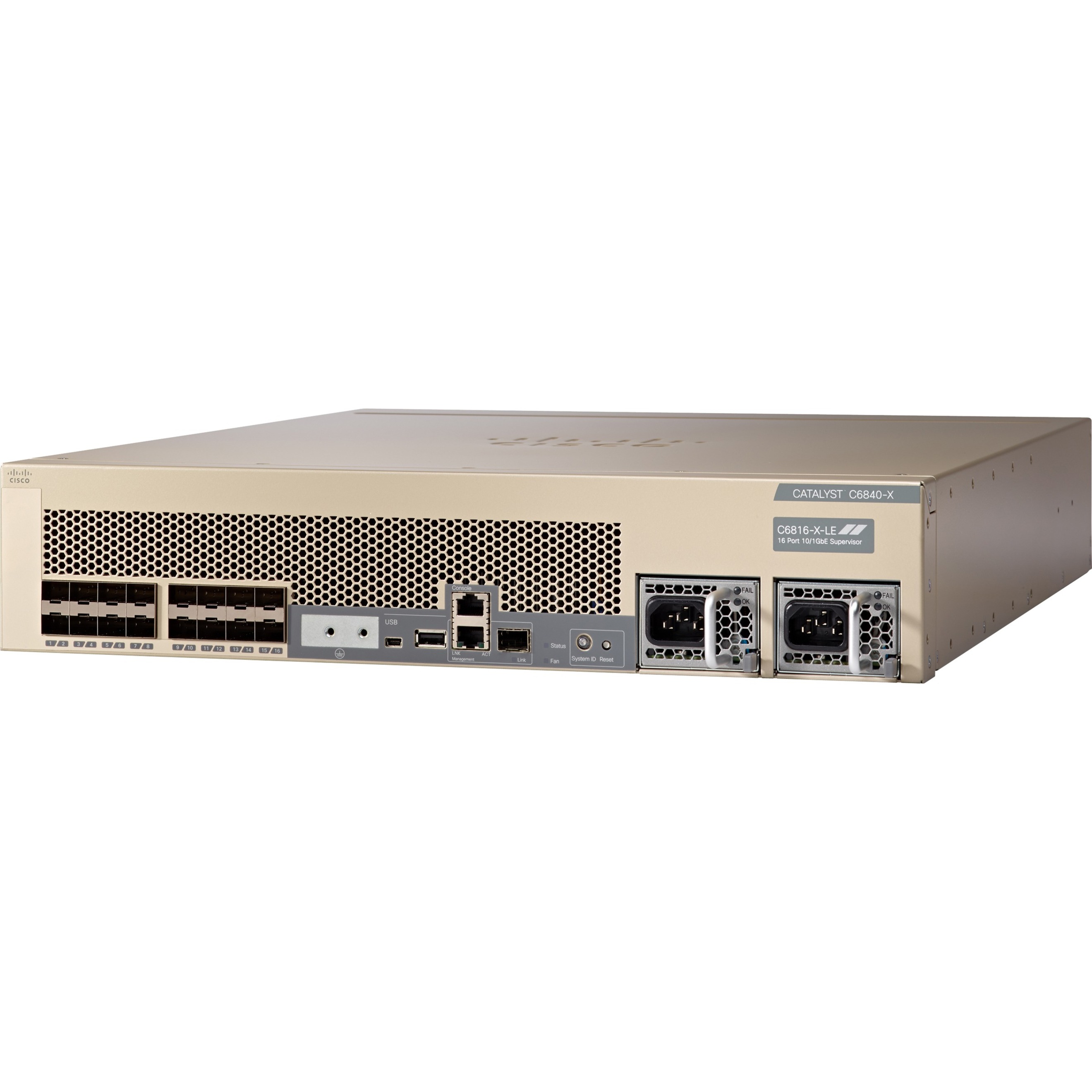 Cisco Catalyst 6816-X-Chassis (Standard Tables) - Manageable - 10 Gigabit Ethernet - 10GBase-X - 3 Layer Supported - Modular - Optical Fiber - 2U - Rack-mountable - 1 Year Limited Warranty