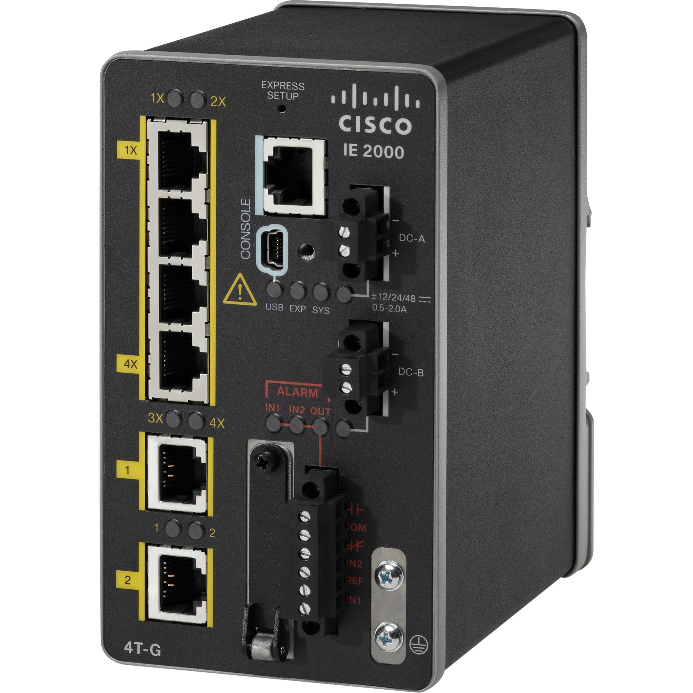 Cisco IE-2000-4TS-L Ethernet Switch - 6 Ports - Manageable - Gigabit Ethernet - 10/100/1000Base-T - Refurbished - 2 Layer Supported - Modular - 2 SFP Slots - Twisted Pair - Desktop, Rail-mountable - L