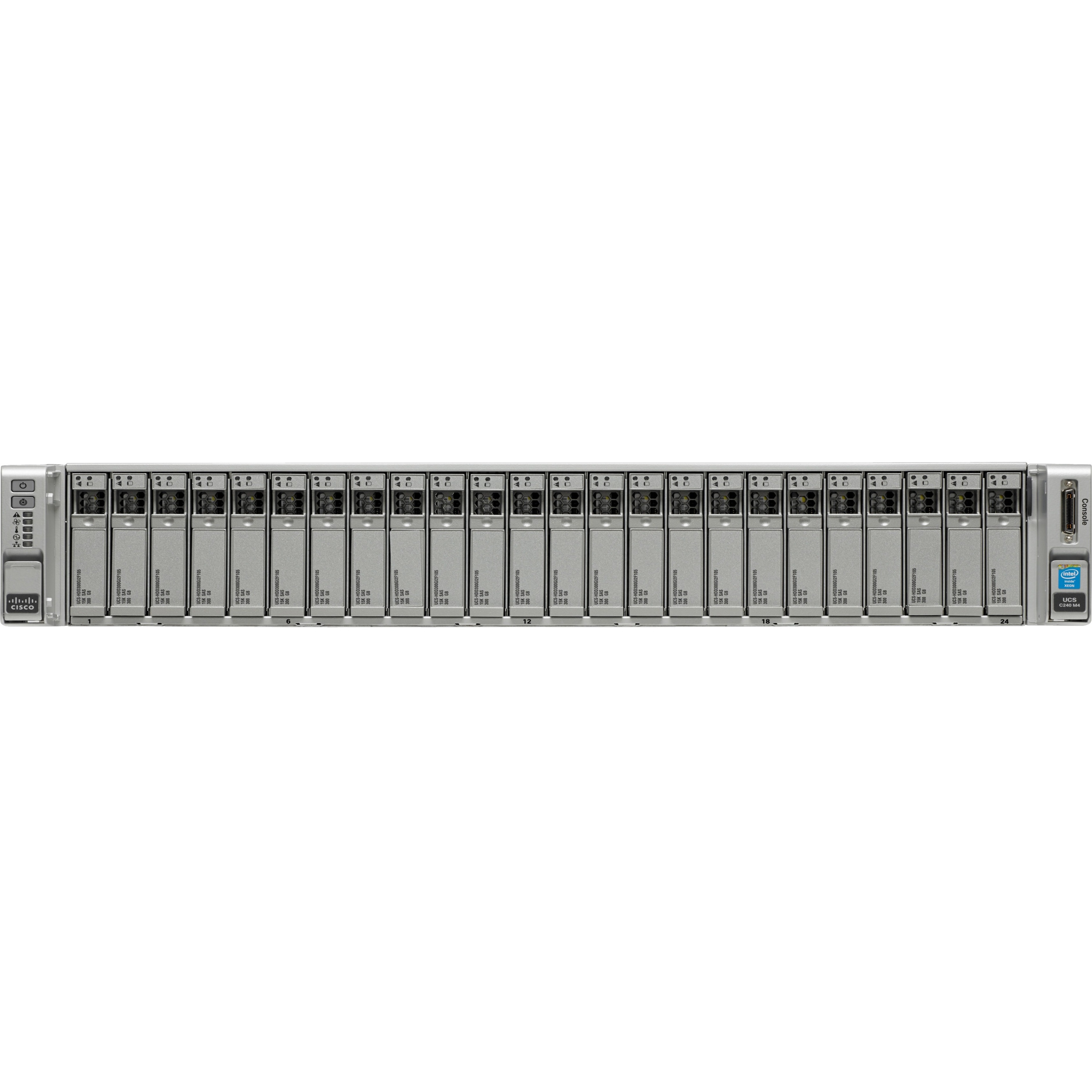 Cisco C240 M4 2U Small Form Factor Server - 2 Xeon E5-2630 v3 2.40 GHz - vPro Technology - 128 GB RAM - Serial ATA/600 Controller - Intel C610 Chip - 2 Processor Support - 1.50 TB RAM Support - DDR4 S