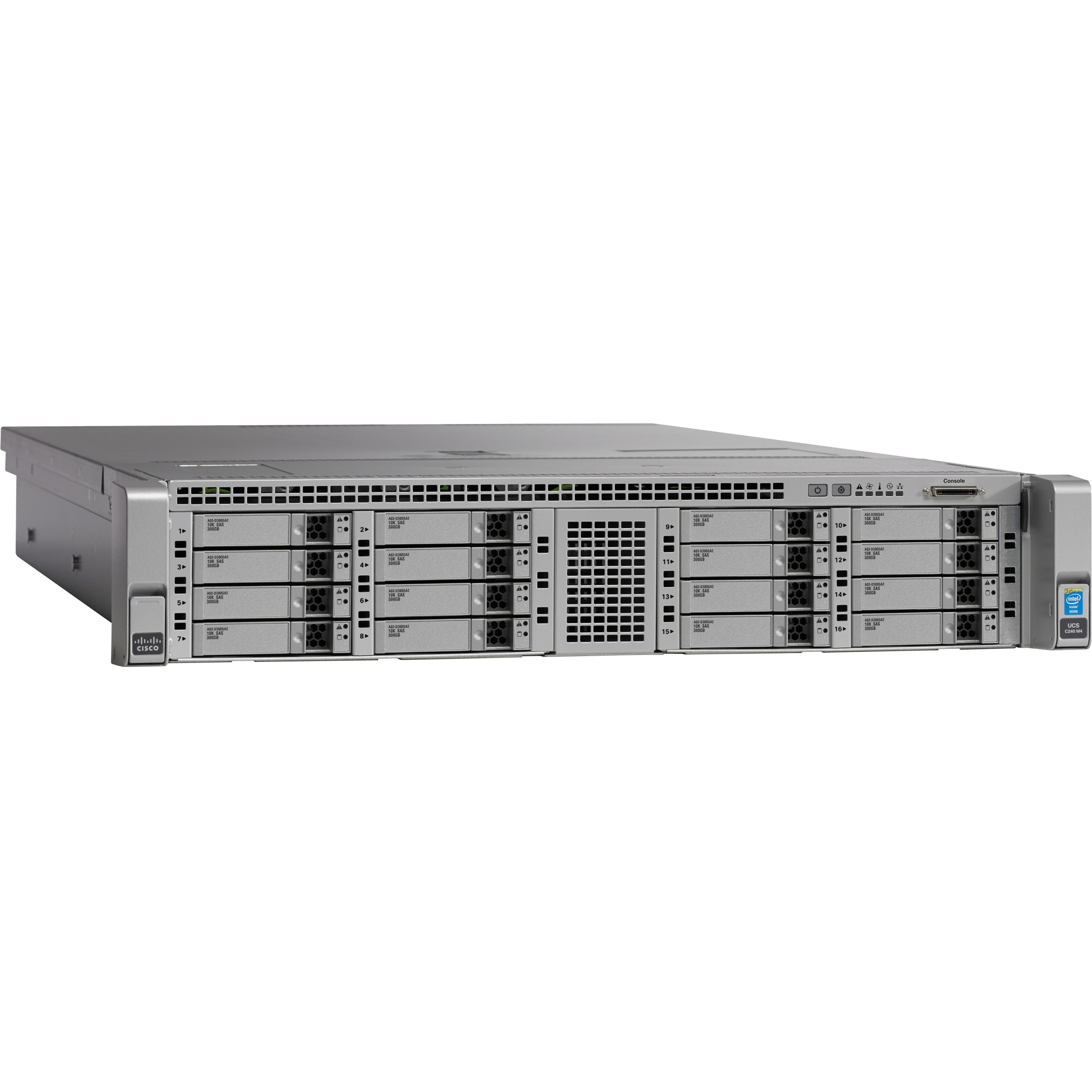 Cisco C240 M4 2U Rack Server - 2 Xeon E5-2640 v4 2.40 GHz - 128 GB RAM - 16 TB HDD - (4 x 4TB) HDD Configuration - 480 GB SSD - (1 x 480GB) SSD Configuration - 12Gb/s SAS, Serial ATA Controller - 2 Pr