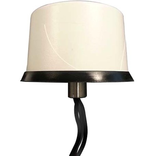 Cisco Indoor or Outdoor Low-profile Antenna with 4-foot Dongle, Blue Radome - 698 MHz to 960 MHz, 1710 MHz to 2700 MHz, 1575.42 MHz - 2.5 dBi - GPS, Wireless Data Network, Indoor, Outdoor - Blue - Omn