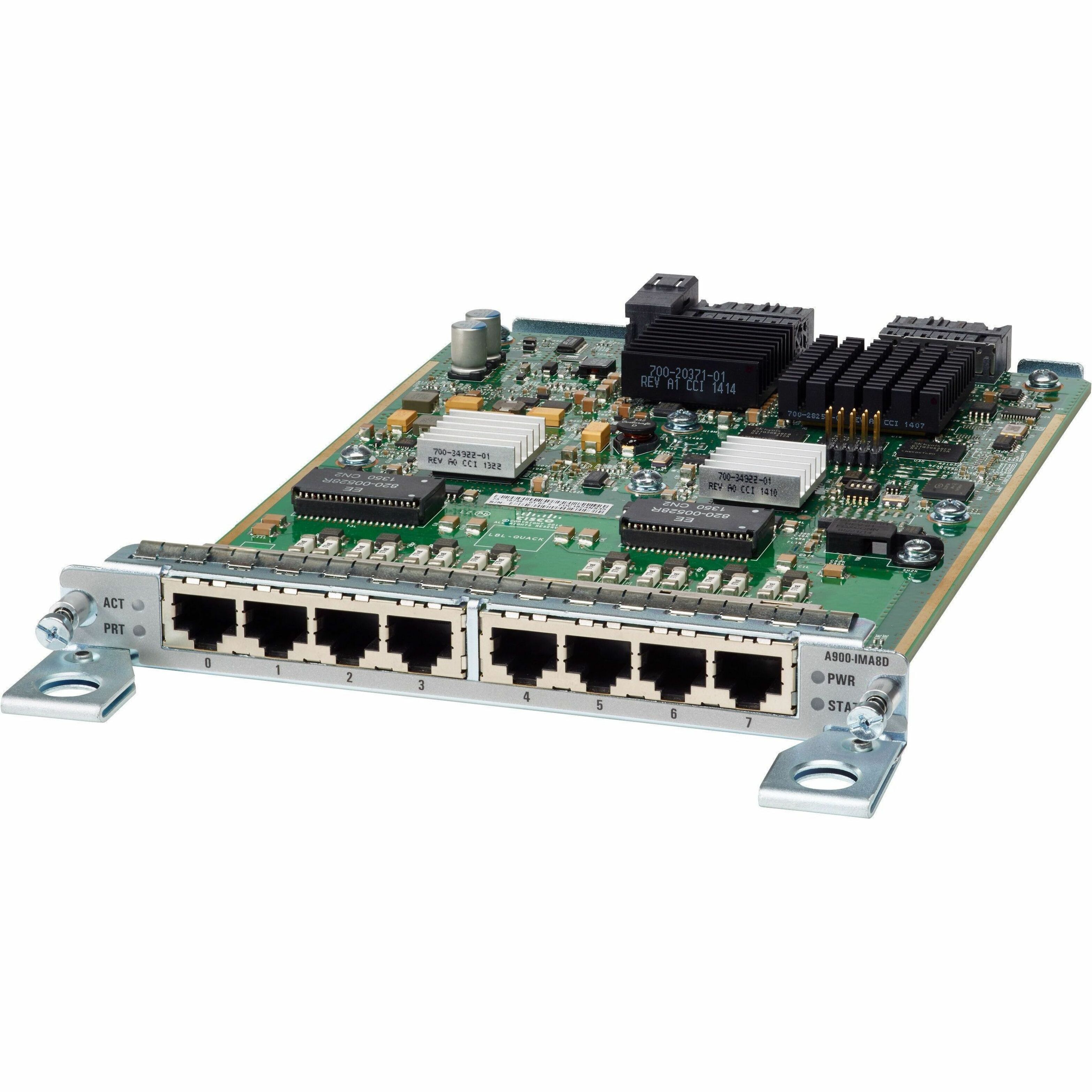 Cisco ASR 900 8 port RJ48C T1/E1 Interface Module - For Data Networking - 8 x RJ-48C T1/E1 Network - Twisted PairT1/E1