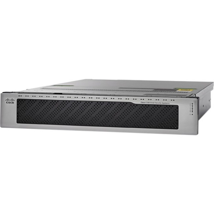 Cisco ESA C390 Email Security Appliance with Software - 6 Port - 10/100/1000Base-T - Gigabit Ethernet - 6 x RJ-45 - 1U - Rack-mountable
