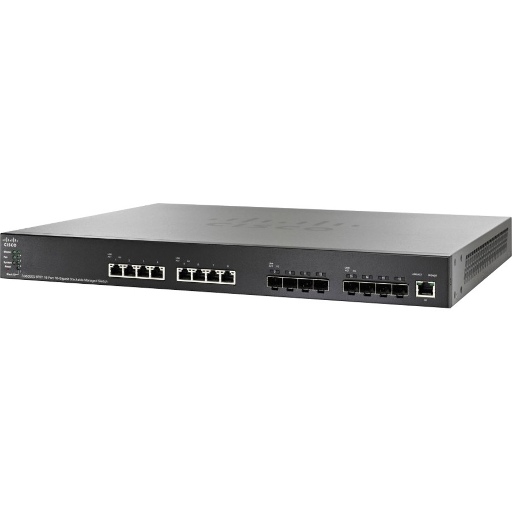 Cisco 16-Port 10 Gig Managed Switch - 8 Ports - Manageable - 10 Gigabit Ethernet - 10GBase-T, 10GBase-X - Refurbished - 3 Layer Supported - Modular - Twisted Pair, Optical Fiber - Desktop - Lifetime L