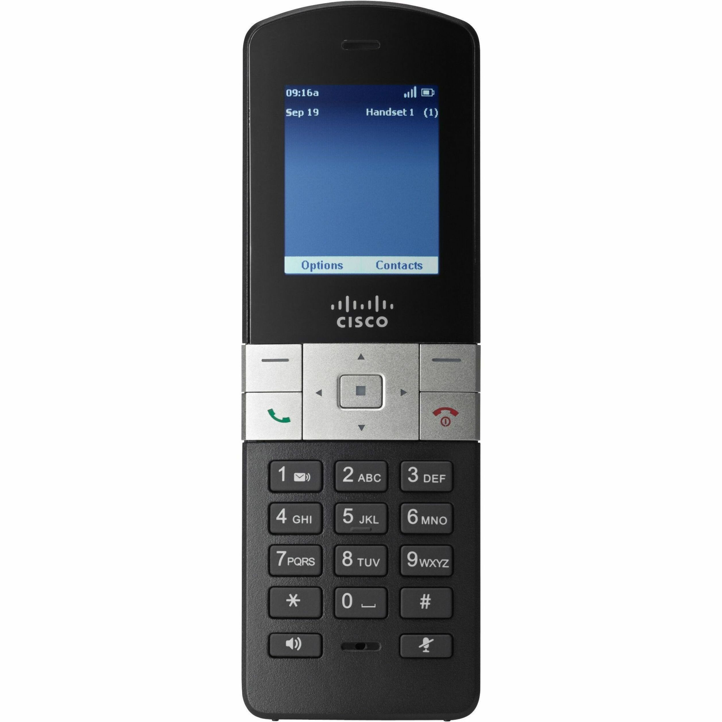 Cisco SPA302D Handset - Cordless - DECT - 50 Phone Book/Directory Memory - 2" Screen Size - Audio - Headset Port - 10 Hour Battery Talk Time