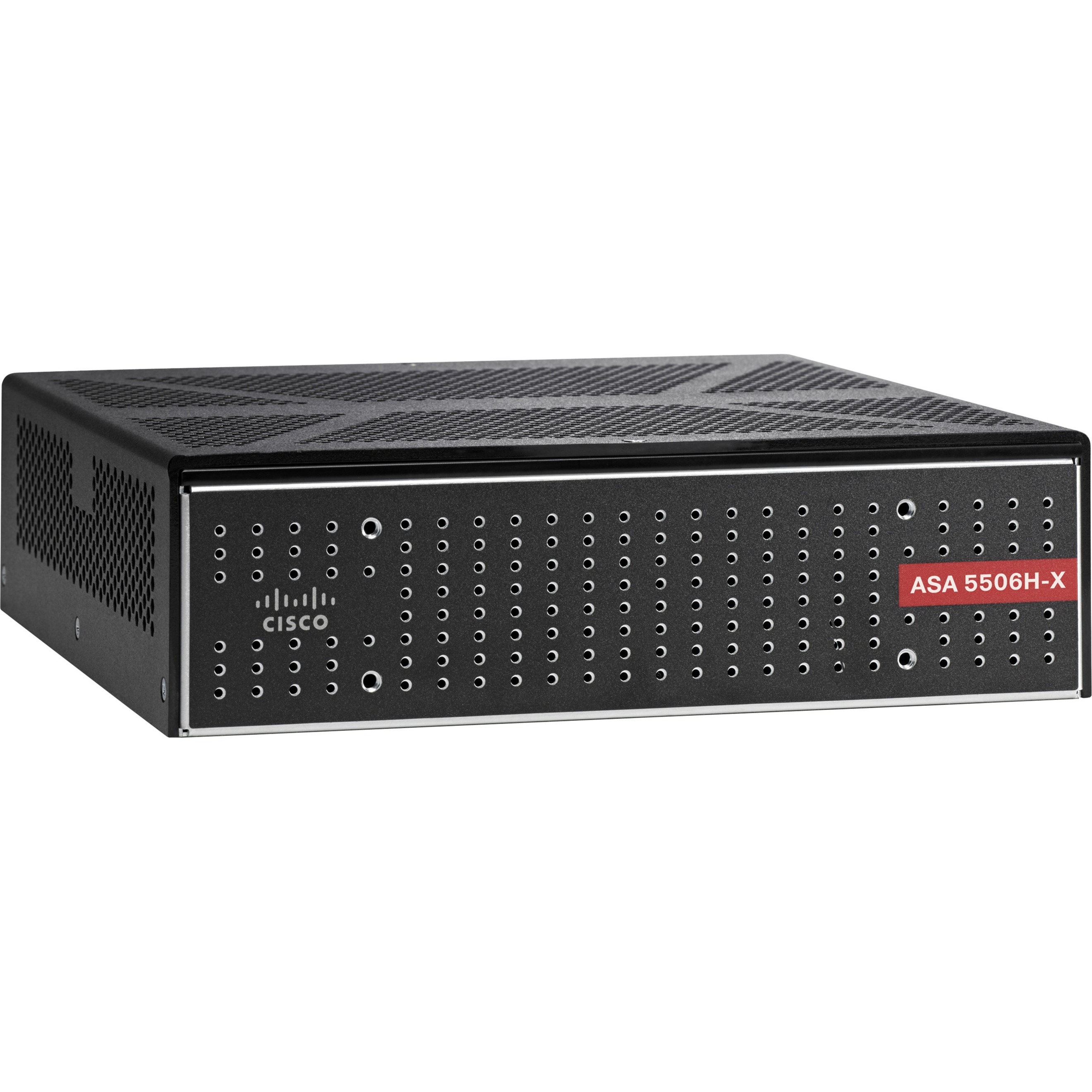 Cisco ASA 5506H-X Network Security/Firewall Appliance - 4 Port - 10/100/1000Base-T - Gigabit Ethernet - DES - 50 VPN - 4 x RJ-45 - Desktop, Rack-mountable, Wall Mountable, Rail-mountable