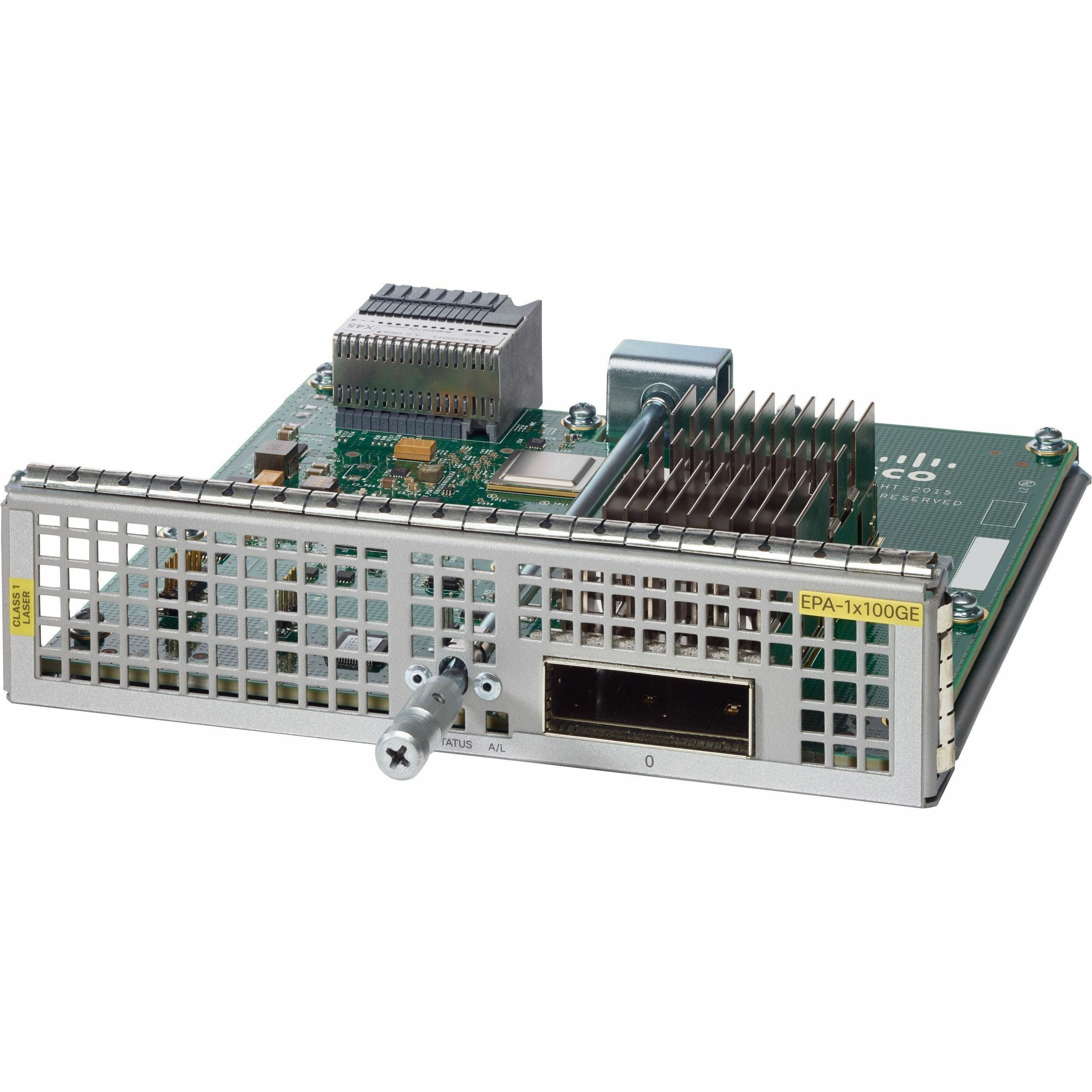 Cisco ASR 1000 1x100GE Ethernet Port Adapter - For Data Networking, Optical NetworkOptical Fiber100 Gigabit Ethernet - 100GBase-X - 1 x Expansion Slots - CPAK - Plug-in Module - 1