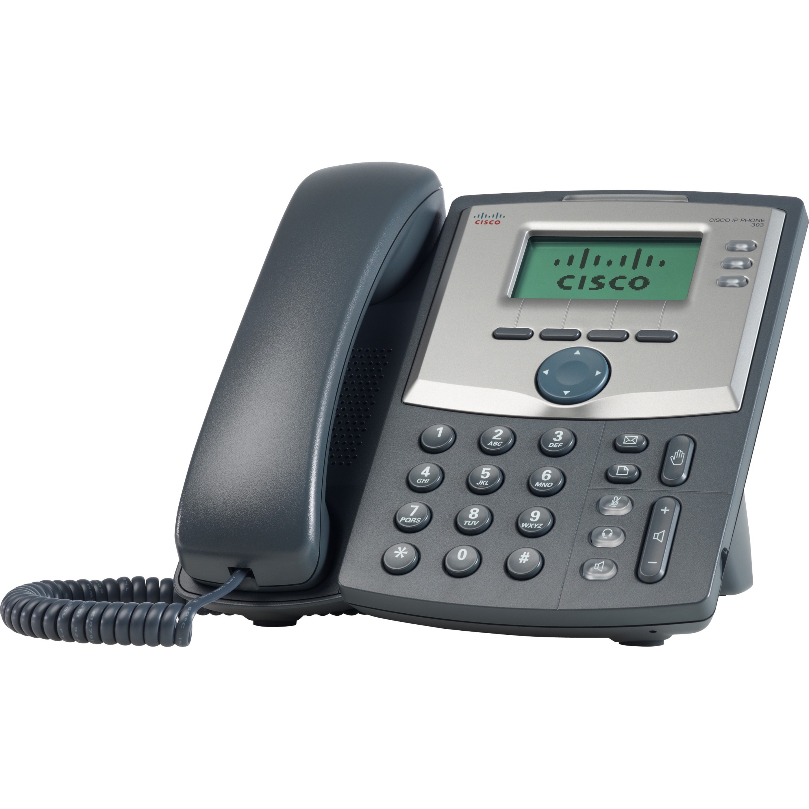Cisco SPA 303 IP Phone - Refurbished - Wall Mountable - 3 x Total Line - VoIP - 2 x Network (RJ-45)