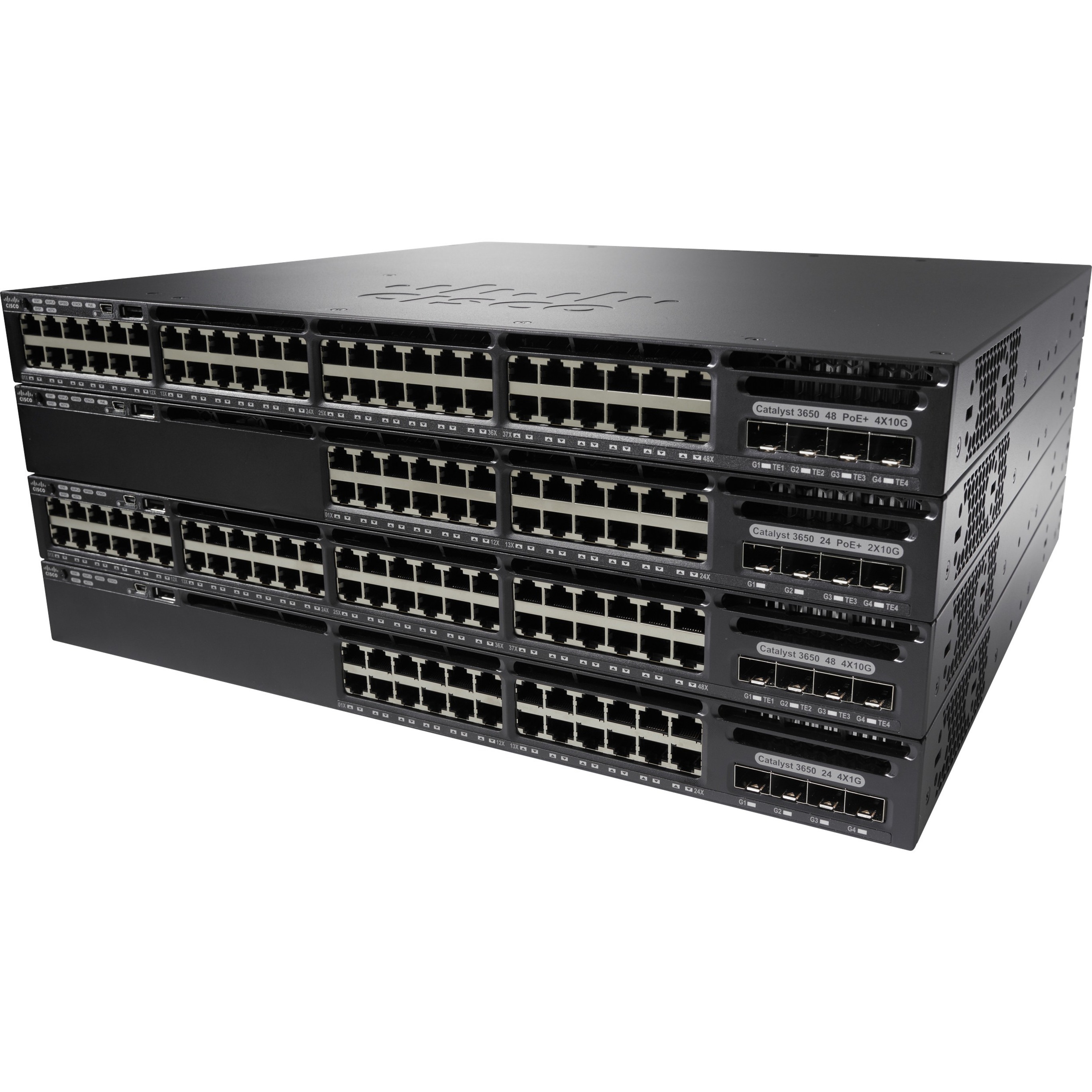 Cisco Catalyst 3650-24PDM-E Switch - 24 Ports - Manageable - Gigabit Ethernet, 10 Gigabit Ethernet - 1000Base-T, 10GBase-X - 4 Layer Supported - Modular - 2 SFP Slots - Twisted Pair, Optical Fiber - 1