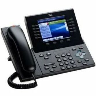 Cisco 8961 IP Phone - Refurbished - Corded - Corded - Wall Mountable - Charcoal - VoIP - 2 x Network (RJ-45) - PoE Ports