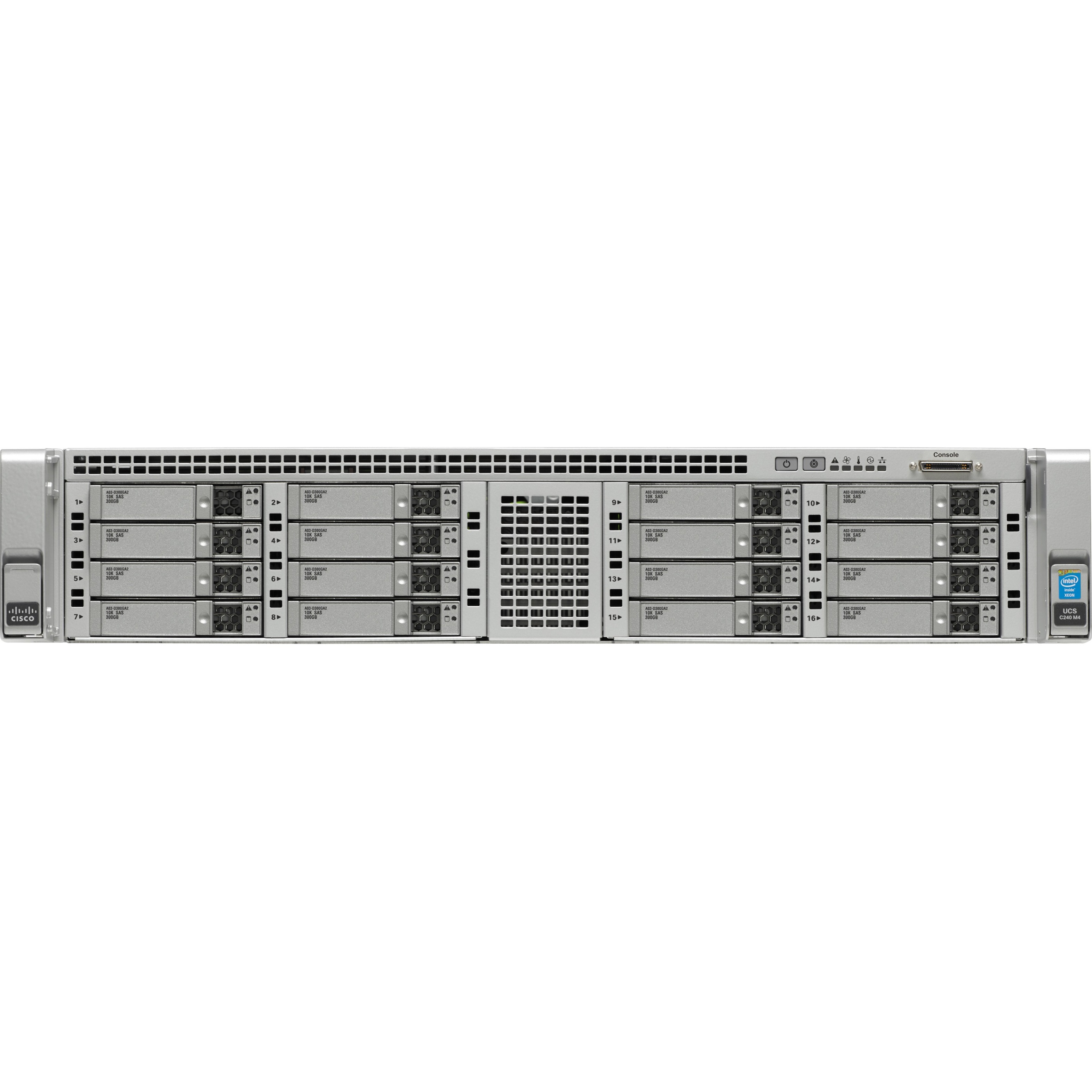 Cisco C240 M4 2U Rack Server - 2 Xeon E5-2630 v4 2.20 GHz - 128 GB RAM - Serial ATA/600 Controller - 2 Processor Support - 1.50 TB RAM Support - DDR4 SDRAM - 0, 1, 10 RAID Levels Up to 8 MB Graphic Ca
