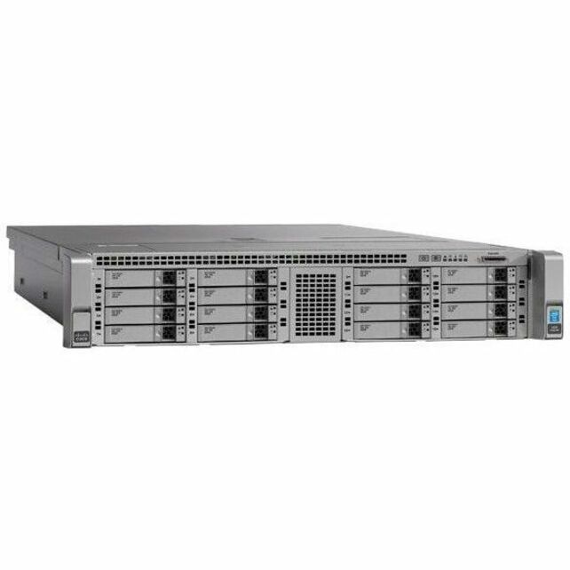 Cisco C240 M4 2U Rack Server - 2 Xeon E5-2650 v4 2.20 GHz - 256 GB RAM - Serial ATA/600 Controller - Intel C610 Chip - 2 Processor Support - 1.50 TB RAM Support - DDR4 SDRAM - 0, 1, 5, 10 RAID Levels 