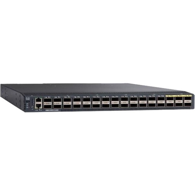 Cisco Fibre Channel Switch - 40 Gbit/s - 32 Fiber Channel Ports - 2 x RJ-45 - Gigabit Ethernet - Manageable - Rack-mountable - 1U - 3 Year