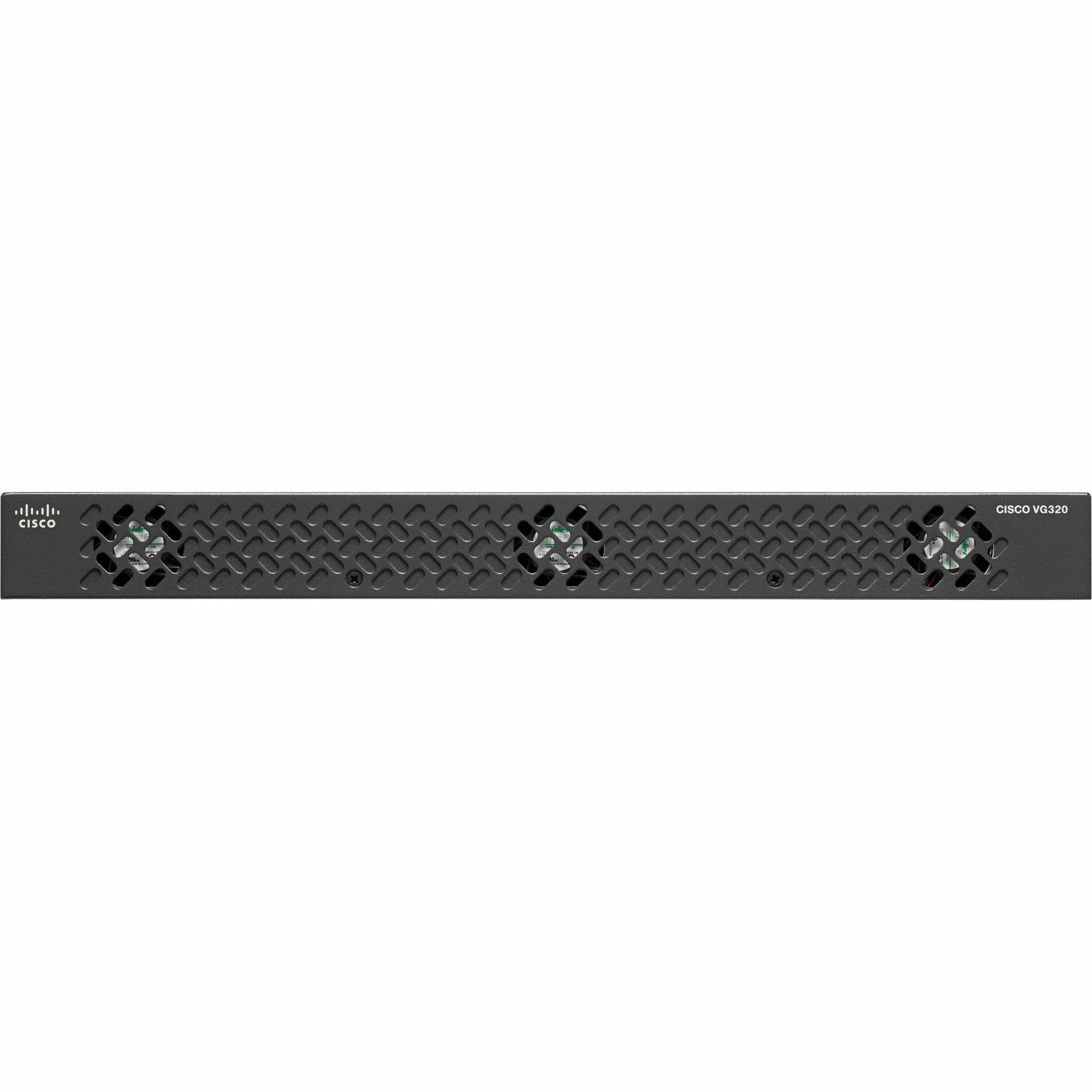 Cisco VG320 VoIP Gateway - Refurbished - 2 x RJ-45 - USB - Management Port - Gigabit Ethernet - 1 x Expansion Slots - Desktop, Rack-mountable, Wall Mountable